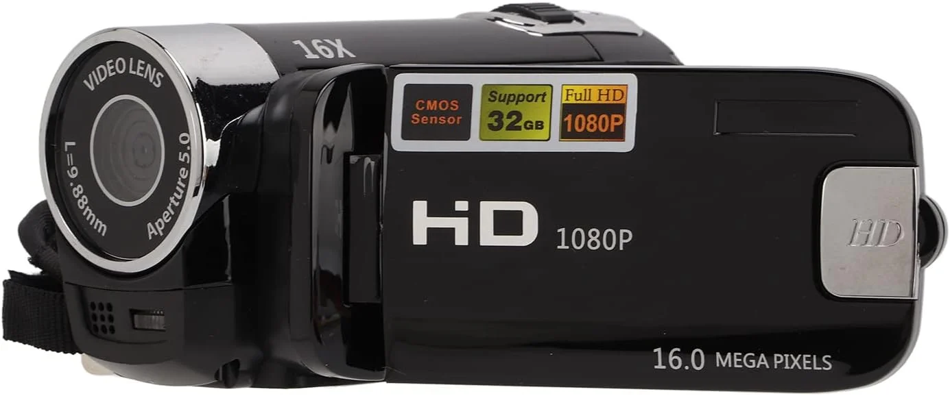 دوربین فیلمبرداری دیجیتال Yitre، دوربین فیلمبرداری با زوم 16 برابر و صفحه نمایش رنگی 2.7 اینچی دستی برای هدیه