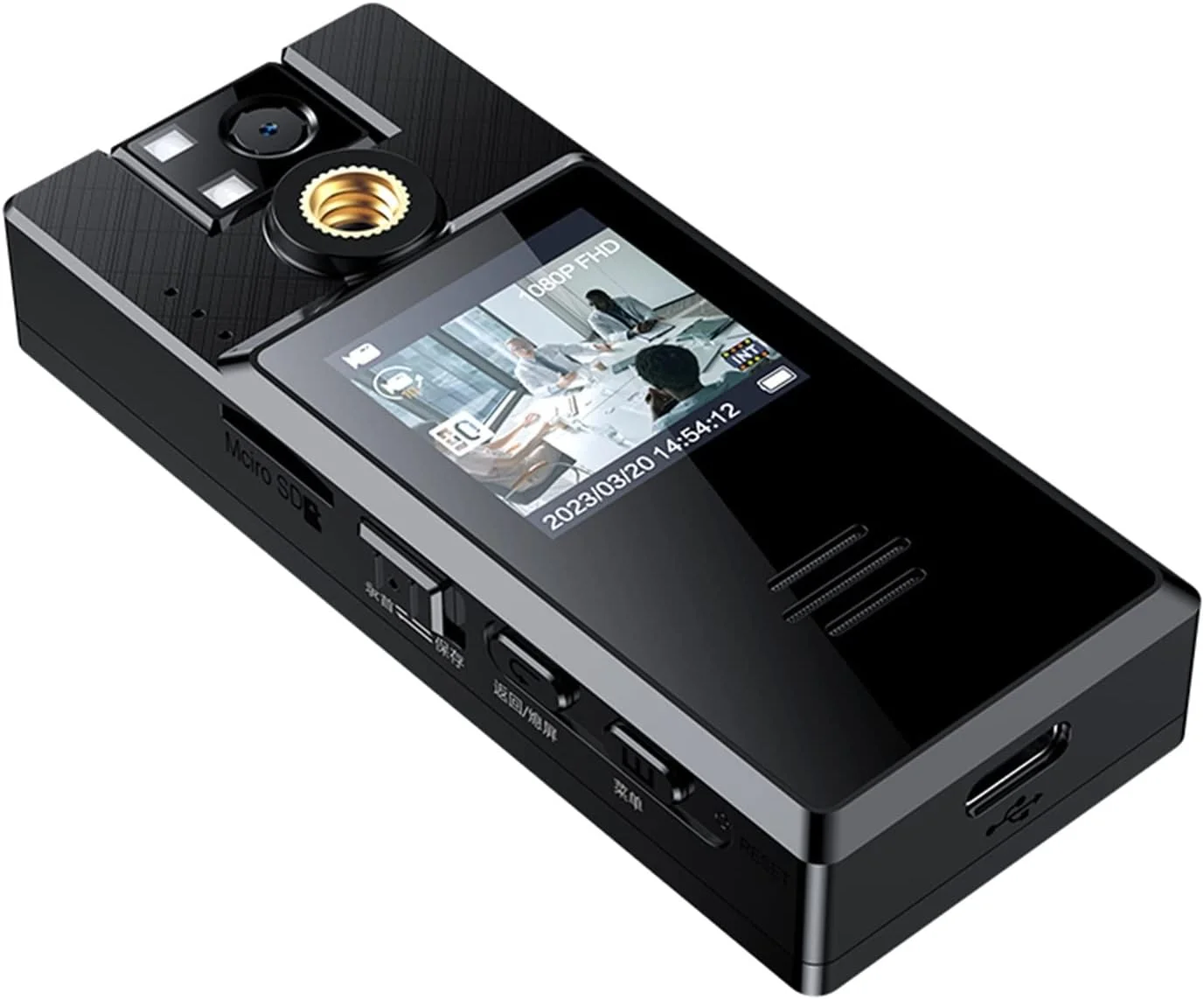 دوربین فیلمبرداری ورزشی A52 Full HD 1080P با قابلیت تشخیص حرکت و گیره پشتی چرخان 360 درجه - ثبت هر لحظه شما. (رنگ: A52، اندازه: با 128 گیگابایت)