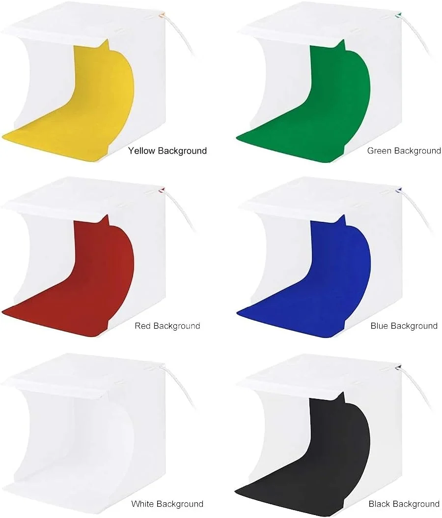 جعبه نور استودیویی عکس PULUZ 30 سانتی متری با روشنایی قابل تنظیم و دمای دوگانه، کیت چادر نور تاشو عکاسی با 128 مهره نور برای پنل نور حلقه ای، 6 پس زمینه رنگی جعبه نور استودیویی عکس PULUZ 30 سانتی متری با روشنایی قابل تنظیم و دمای دوگانه، کیت چادر نور تاشو عکاسی با 128 مهره نور برای پنل نور حلقه ای، 6 پس زمینه رنگی