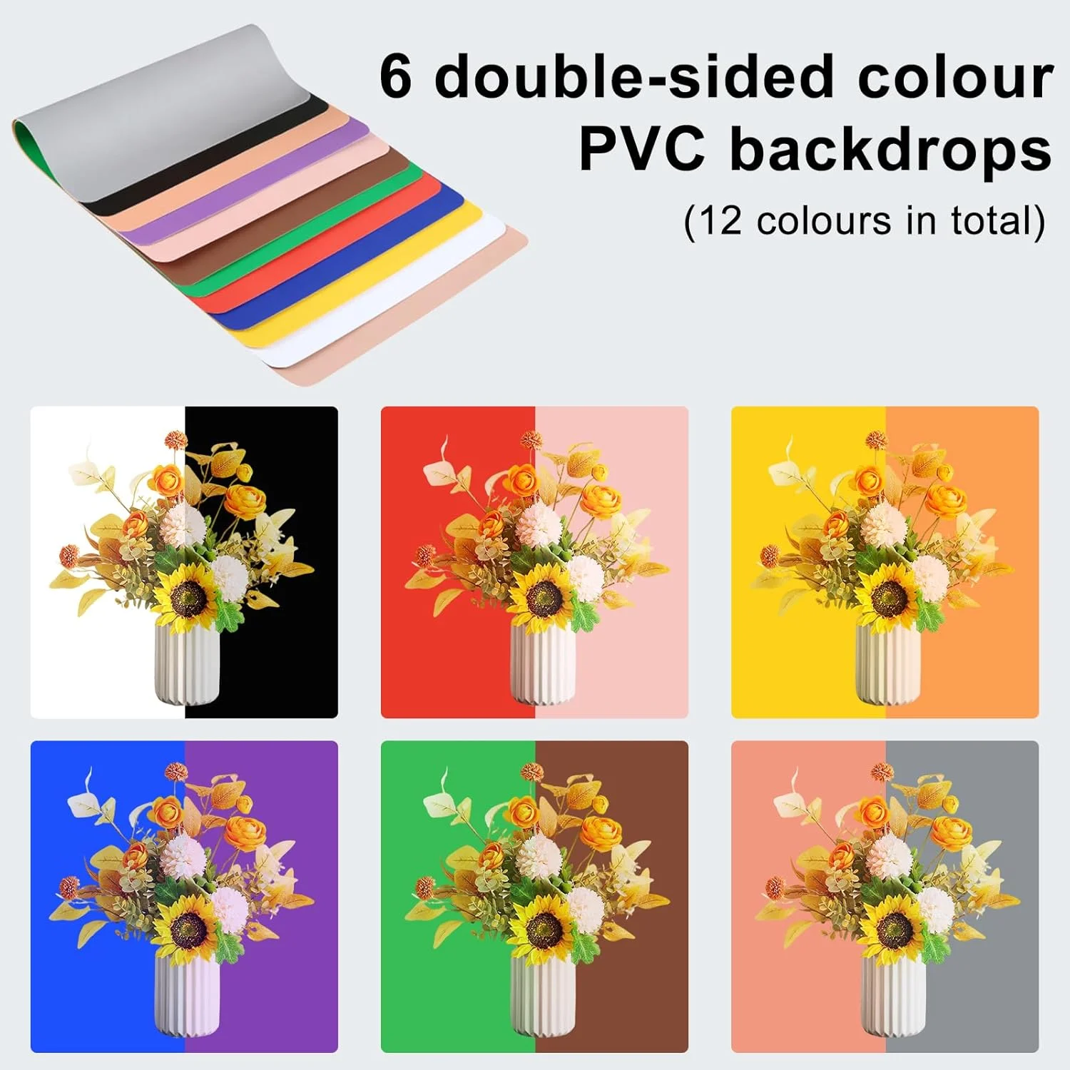 جعبه استودیویی نور PULUZ 50x50x50 سانتی متر با 6 پس زمینه و سه پایه برای عکاسی محصول