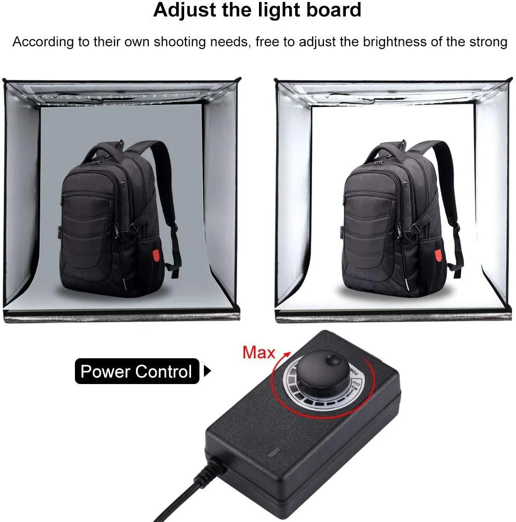 جعبه استودیویی نورپردازی عکس تاشو قابل حمل PULUZ با ابعاد 40x40x40 سانتی متر به همراه سه پس زمینه رنگی (مشکی، نارنجی، سفید) جعبه استودیویی نورپردازی عکس تاشو قابل حمل PULUZ با ابعاد 40x40x40 سانتی متر به همراه سه پس زمینه رنگی (مشکی، نارنجی، سفید)