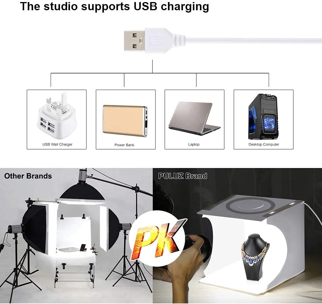 جعبه نور استودیویی عکس PULUZ 30 سانتی متری با روشنایی قابل تنظیم و دمای دوگانه، کیت چادر نور تاشو عکاسی با 128 مهره نور برای پنل نور حلقه ای، 6 پس زمینه رنگی جعبه نور استودیویی عکس PULUZ 30 سانتی متری با روشنایی قابل تنظیم و دمای دوگانه، کیت چادر نور تاشو عکاسی با 128 مهره نور برای پنل نور حلقه ای، 6 پس زمینه رنگی