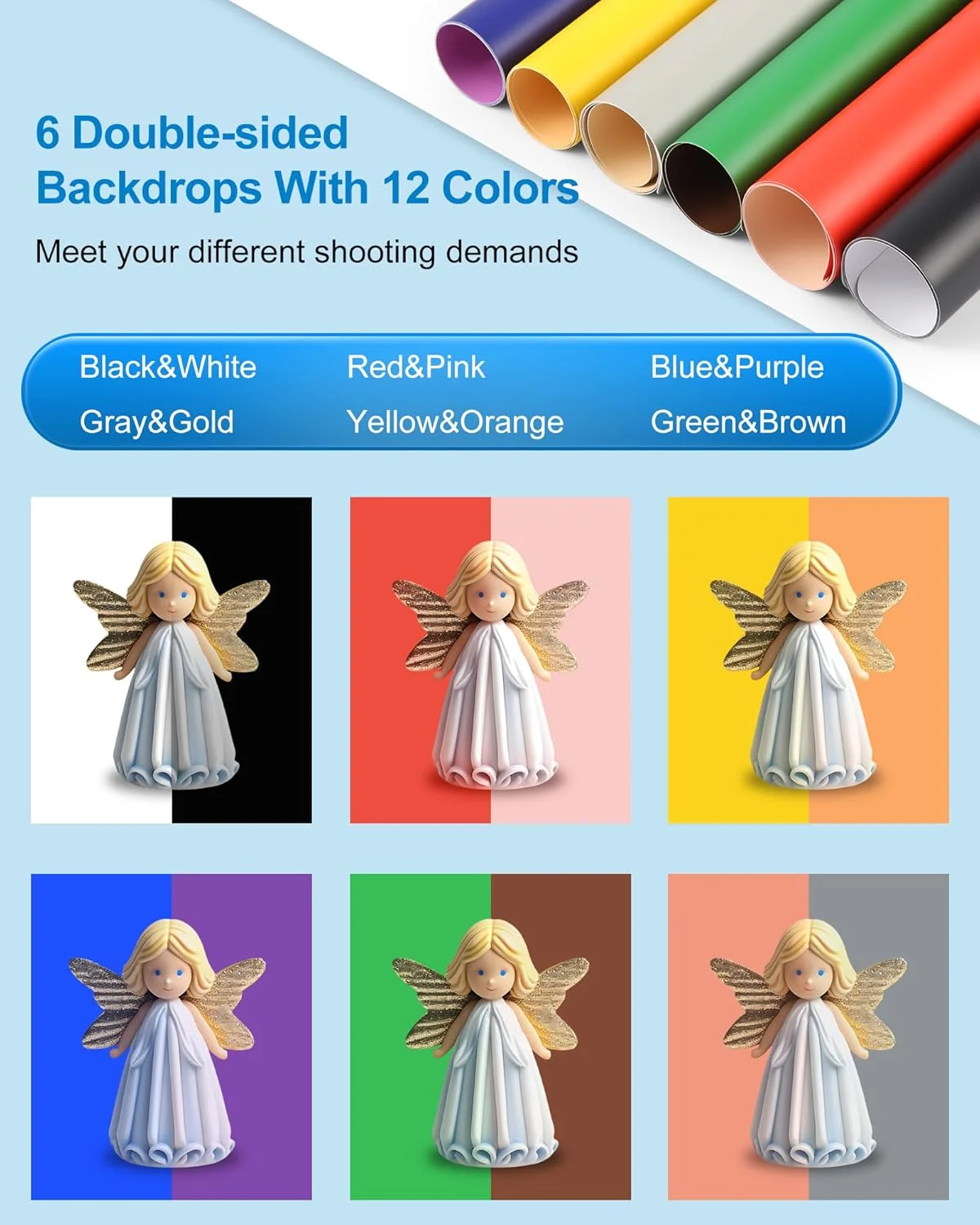 جعبه نور عکاسی PULUZ، کیت چادر عکاسی حرفه ای با نورپردازی سفید و قابل تنظیم CRI>95، دارای 112 چراغ LED + 6 پس زمینه عکس برای نمایش محصول (25 * 25 سانتی متر / 10 * 10 اینچ) جعبه نور عکاسی PULUZ، کیت چادر عکاسی حرفه ای با نورپردازی سفید و قابل تنظیم CRI>95، دارای 112 چراغ LED + 6 پس زمینه عکس برای نمایش محصول (25 * 25 سانتی متر / 10 * 10 اینچ)