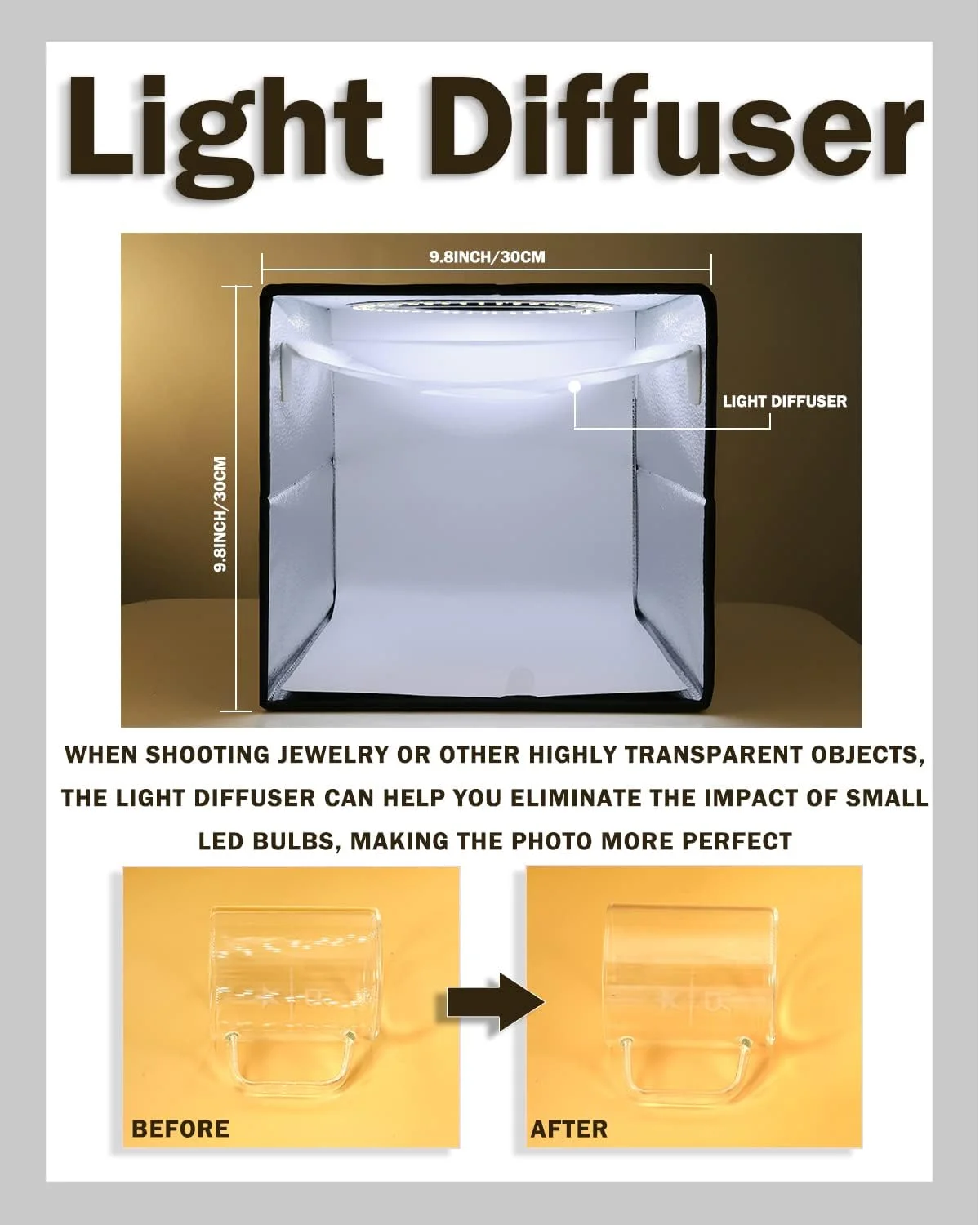 جعبه نور استودیویی تاشو و قابل حمل PULUZ با قطر 25 سانتی متر، جعبه نور با روشنایی قابل تنظیم، کیت چادر عکاسی با چراغ های LED و 12 پس زمینه رنگی جعبه نور استودیویی تاشو و قابل حمل PULUZ با قطر 25 سانتی متر، جعبه نور با روشنایی قابل تنظیم، کیت چادر عکاسی با چراغ های LED و 12 پس زمینه رنگی