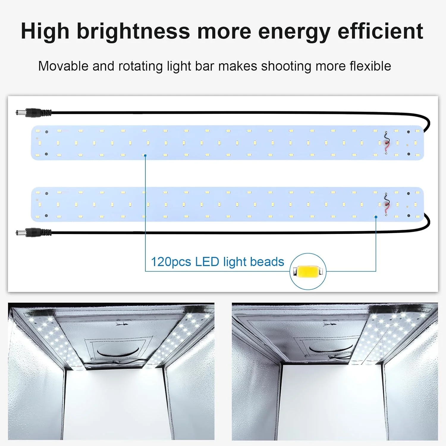 جعبه نور استودیویی قابل حمل PULUZ، 60x60x60 سانتی متر، چادر نور LED 5500K مینی 60 وات، کیت چادر استودیویی عکاسی با 3 پس زمینه قابل جابجایی مشکی نارنجی سفید دوشاخه UK جعبه نور استودیویی قابل حمل PULUZ، 60x60x60 سانتی متر، چادر نور LED 5500K مینی 60 وات، کیت چادر استودیویی عکاسی با 3 پس زمینه قابل جابجایی مشکی نارنجی سفید دوشاخه UK
