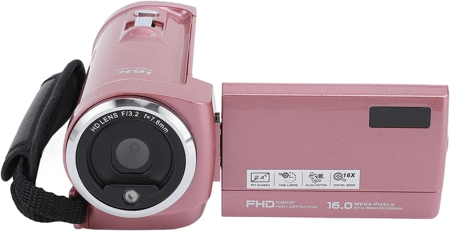 دوربین دیجیتال، دوربین فیلمبرداری 2K 48 مگاپیکسلی، دوربین فیلمبرداری با زوم دیجیتال 16 برابر با صفحه نمایش 2.4 اینچی با چرخش 270 درجه، نور پرکننده، تشخیص چهره