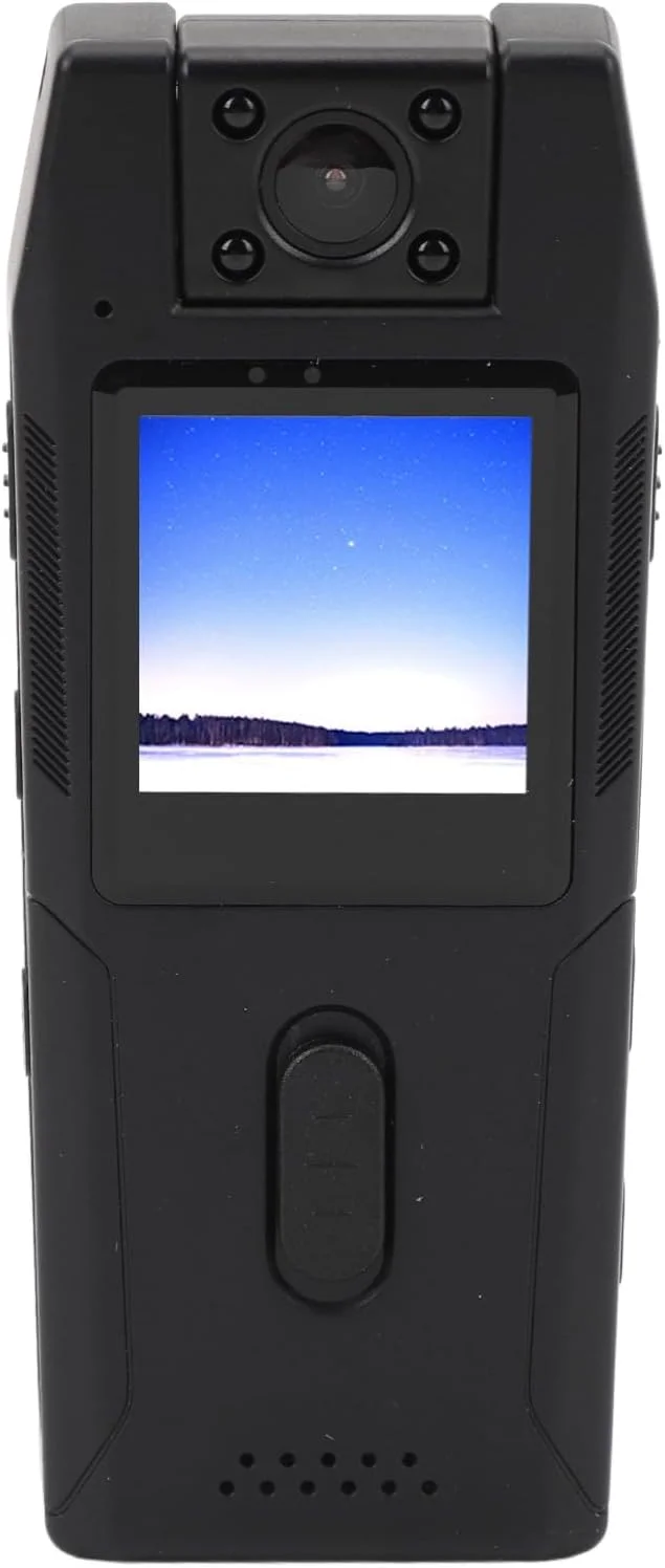 دوربین فیلمبرداری قابل حمل، دوربین کوچک فیلمبرداری 1080P با صفحه نمایش رنگی 1.3 اینچی TFT و لنز زاویه باز 120 درجه. ضبط در شب و دوربین خودرو، عکس و فیلم برداری