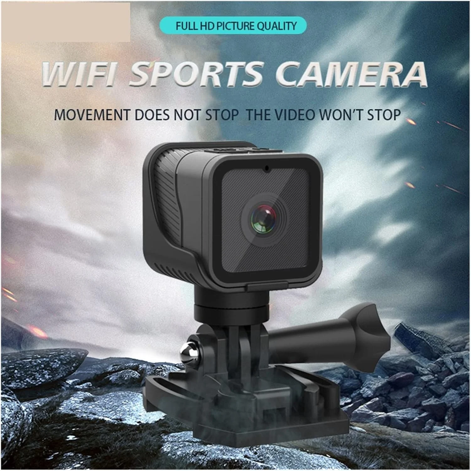 دوربین ورزشی ضد آب CS03 Full HD 1080P WiFi قابل حمل، دوربین فیلمبرداری ورزشی ضد آب زیر آب با میکروفون داخلی برای ثبت هر لحظه شما. (رنگ: بدون کارت حافظه، سایز: مشکی) دوربین ورزشی ضد آب CS03 Full HD 1080P WiFi قابل حمل، دوربین فیلمبرداری ورزشی ضد آب زیر آب با میکروفون داخلی برای ثبت هر لحظه شما. (رنگ: بدون کارت حافظه، سایز: مشکی)