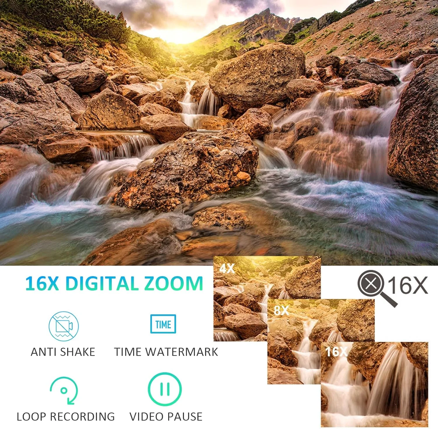 دوربین فیلمبرداری Plyisty، دوربین فیلمبرداری Full HD 1080P با زوم دیجیتال 16 برابر و صفحه نمایش 2.0 اینچی، پشتیبانی از میکروفون، ضبط حلقه ای، واترمارک زمان دوربین فیلمبرداری Plyisty، دوربین فیلمبرداری Full HD 1080P با زوم دیجیتال 16 برابر و صفحه نمایش 2.0 اینچی، پشتیبانی از میکروفون، ضبط حلقه ای، واترمارک زمان