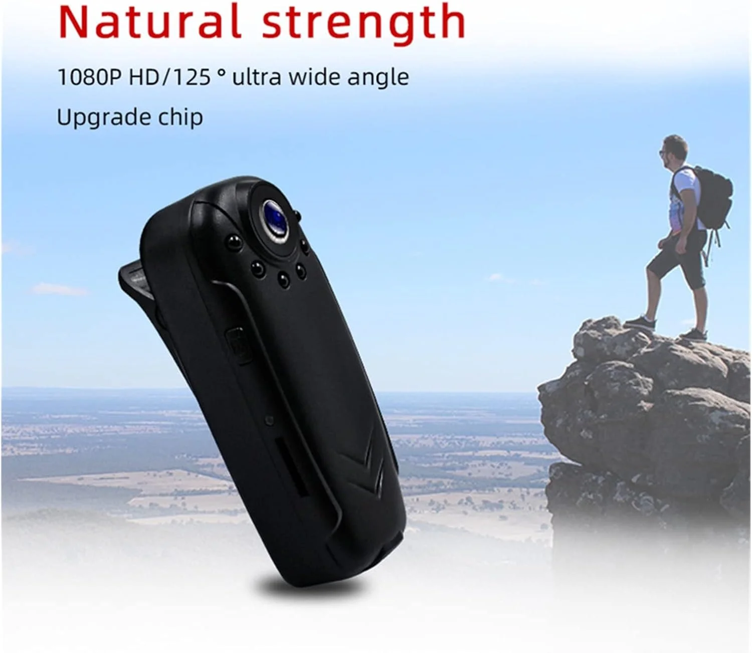 دوربین فیلمبرداری کوچک ضبط کننده اجرای قانون 1080P ضبط کننده ویدیو حرفه ای بدنه قابل حمل جلسه تثبیت طول عمر باتری طولانی (رنگ: Z1، اندازه: با کارت TF 64 گیگابایتی) دوربین فیلمبرداری کوچک ضبط کننده اجرای قانون 1080P ضبط کننده ویدیو حرفه ای بدنه قابل حمل جلسه تثبیت طول عمر باتری طولانی (رنگ: Z1، اندازه: با کارت TF 64 گیگابایتی)