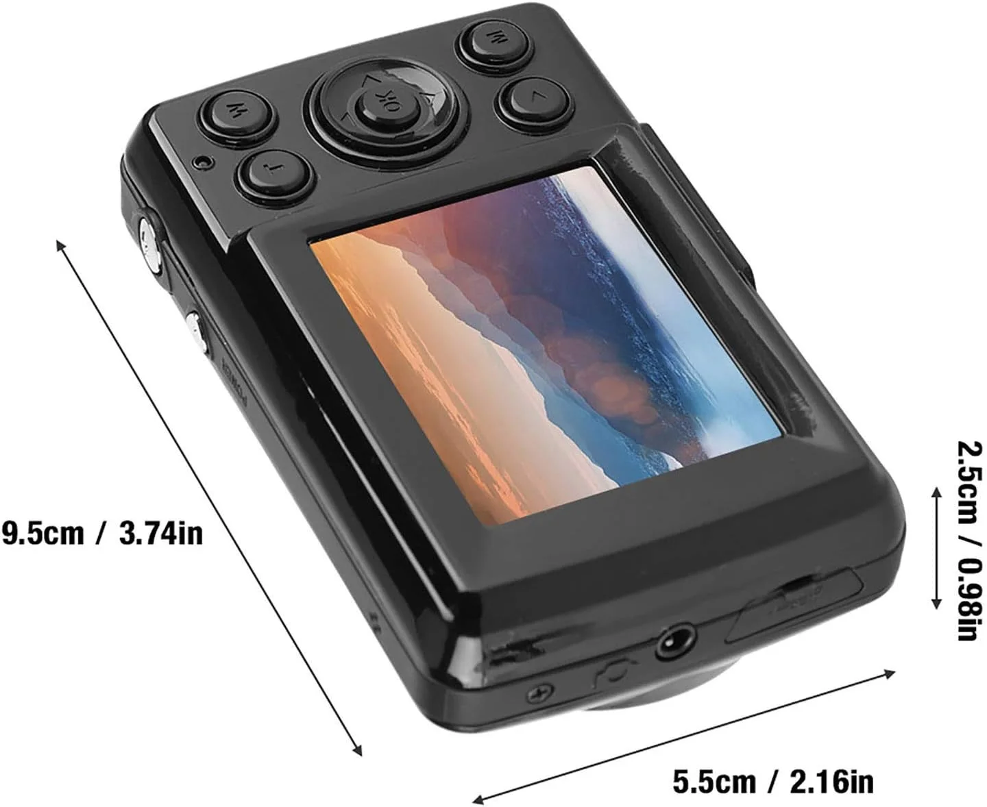 دوربین دیجیتال POCREATION، دوربین فیلمبرداری 5 مگاپیکسلی 720P 30FPS با صفحه نمایش LCD 2.4 اینچی، دوربین دیجیتال فشرده با زوم 16X HD Mini برای ضبط در فضای باز (مشکی) دوربین دیجیتال POCREATION، دوربین فیلمبرداری 5 مگاپیکسلی 720P 30FPS با صفحه نمایش LCD 2.4 اینچی، دوربین دیجیتال فشرده با زوم 16X HD Mini برای ضبط در فضای باز (مشکی)