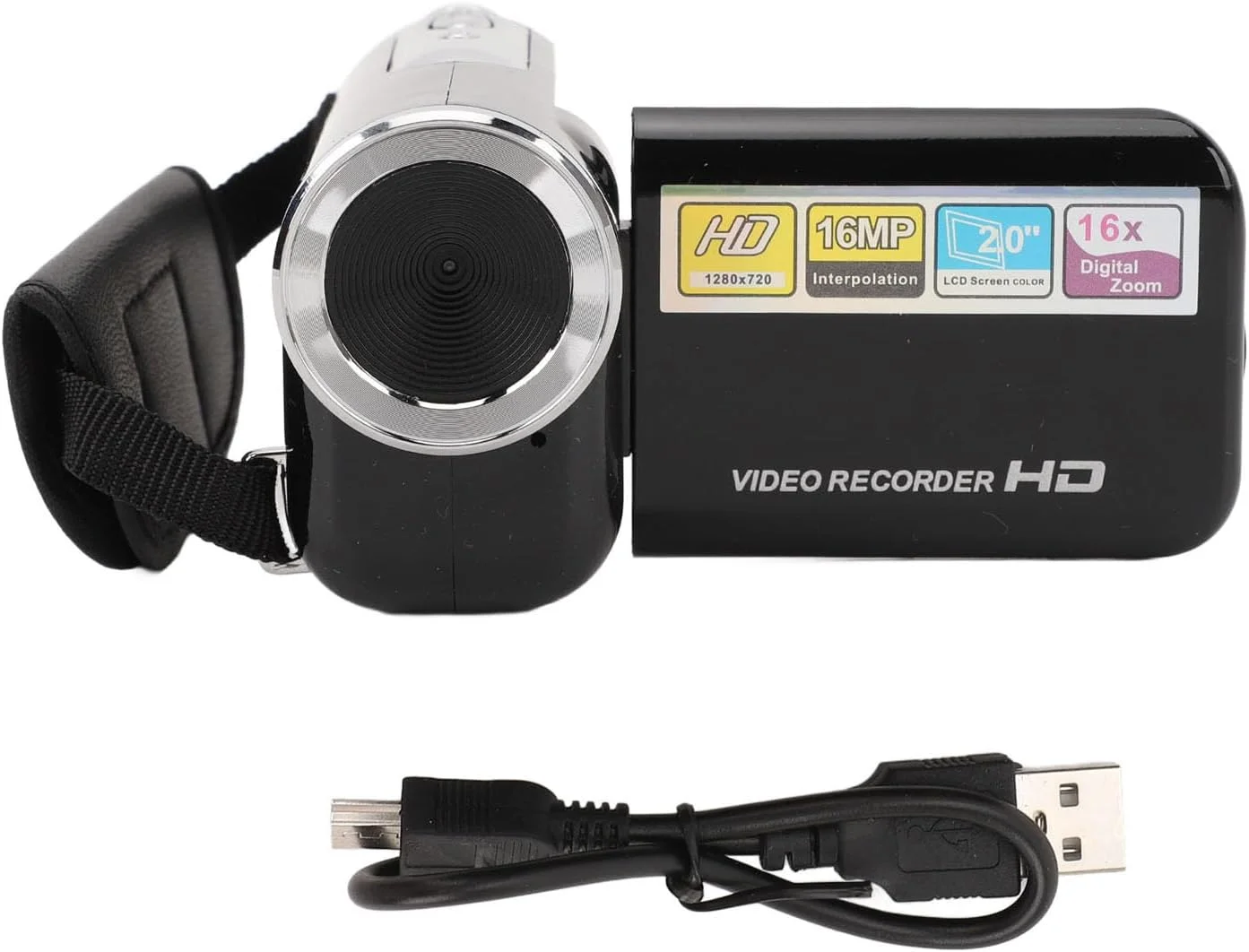 دوربین فیلمبرداری دیجیتال Plyisty، دوربین فیلمبرداری 16 مگاپیکسلی 1080P با زوم دیجیتال 16X، صفحه نمایش 2.0 اینچی، با باتری، برای ولاگ سفر دوربین فیلمبرداری دیجیتال Plyisty، دوربین فیلمبرداری 16 مگاپیکسلی 1080P با زوم دیجیتال 16X، صفحه نمایش 2.0 اینچی، با باتری، برای ولاگ سفر