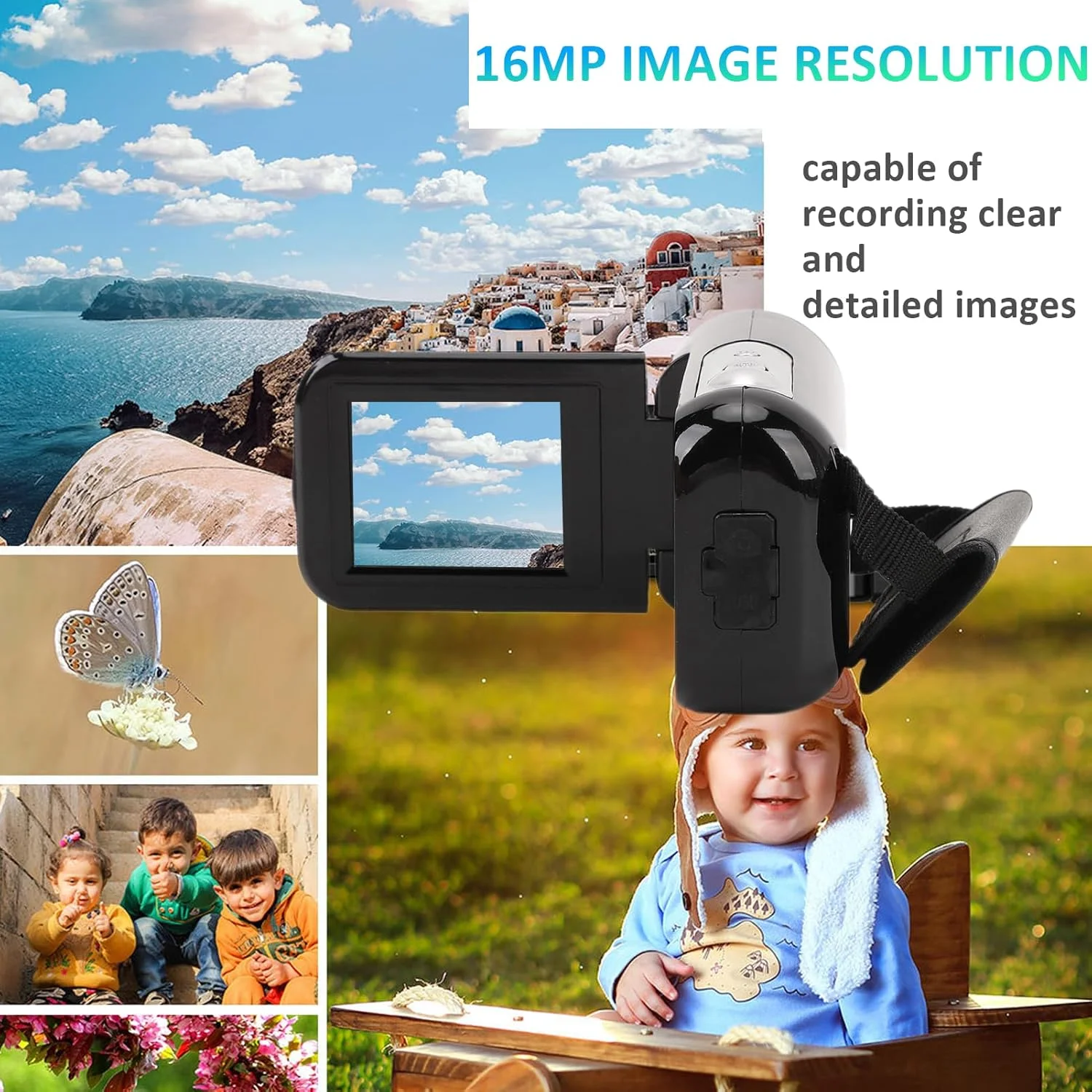 دوربین فیلمبرداری Plyisty، دوربین فیلمبرداری Full HD 1080P با زوم دیجیتال 16 برابر و صفحه نمایش 2.0 اینچی، پشتیبانی از میکروفون، ضبط حلقه ای، واترمارک زمان دوربین فیلمبرداری Plyisty، دوربین فیلمبرداری Full HD 1080P با زوم دیجیتال 16 برابر و صفحه نمایش 2.0 اینچی، پشتیبانی از میکروفون، ضبط حلقه ای، واترمارک زمان