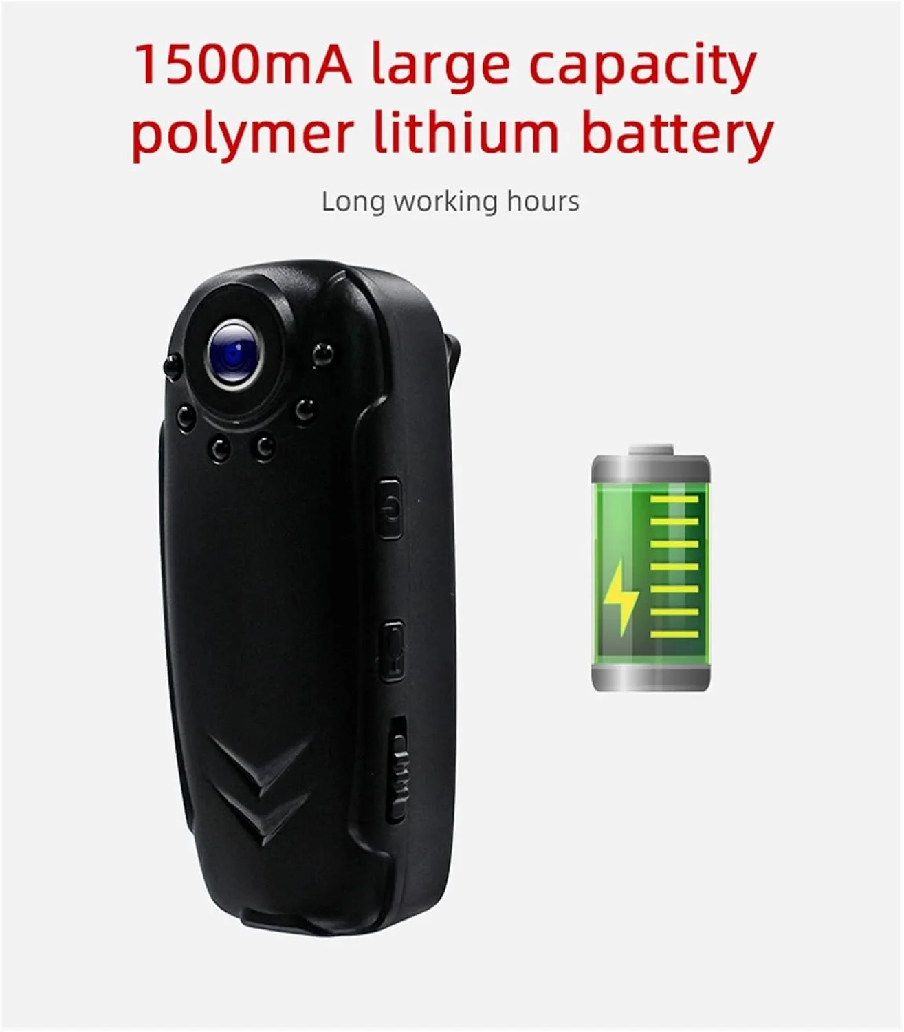 دوربین فیلمبرداری کوچک ضبط کننده اجرای قانون 1080P ضبط کننده ویدیو حرفه ای بدنه قابل حمل جلسه تثبیت طول عمر باتری طولانی (رنگ: Z1، اندازه: با کارت TF 64 گیگابایتی) دوربین فیلمبرداری کوچک ضبط کننده اجرای قانون 1080P ضبط کننده ویدیو حرفه ای بدنه قابل حمل جلسه تثبیت طول عمر باتری طولانی (رنگ: Z1، اندازه: با کارت TF 64 گیگابایتی)