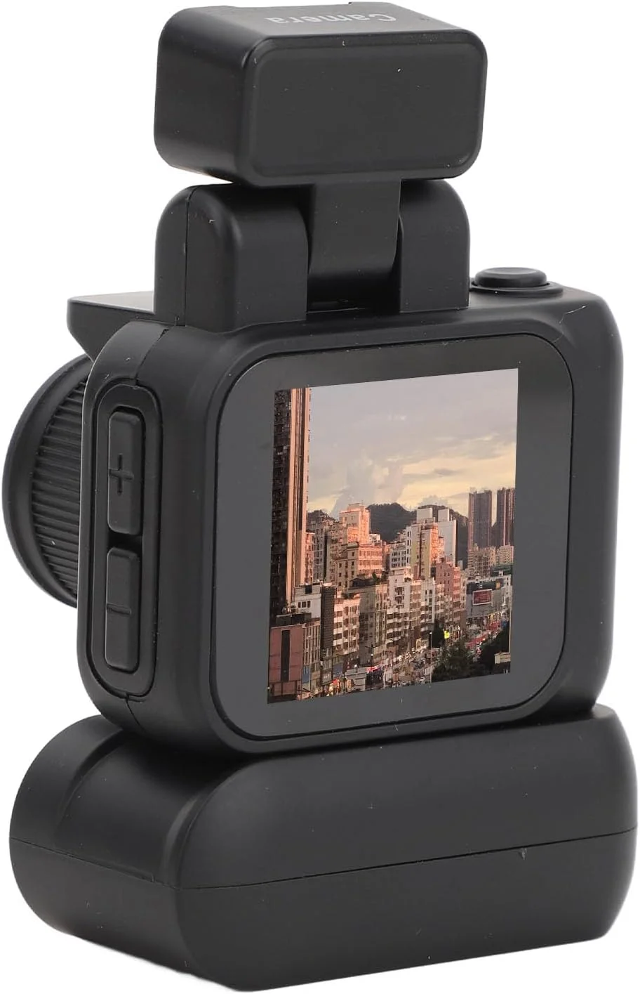 دوربین کوچک DV، ضبط کننده ویدیویی انگشتی HD 1080P مینی DVR با صفحه نمایش 1.44 اینچی، جعبه شارژ، پشتیبانی از OTG، برای مسافرت، ورزش و دوچرخه سواری (مشکی)، مشکی