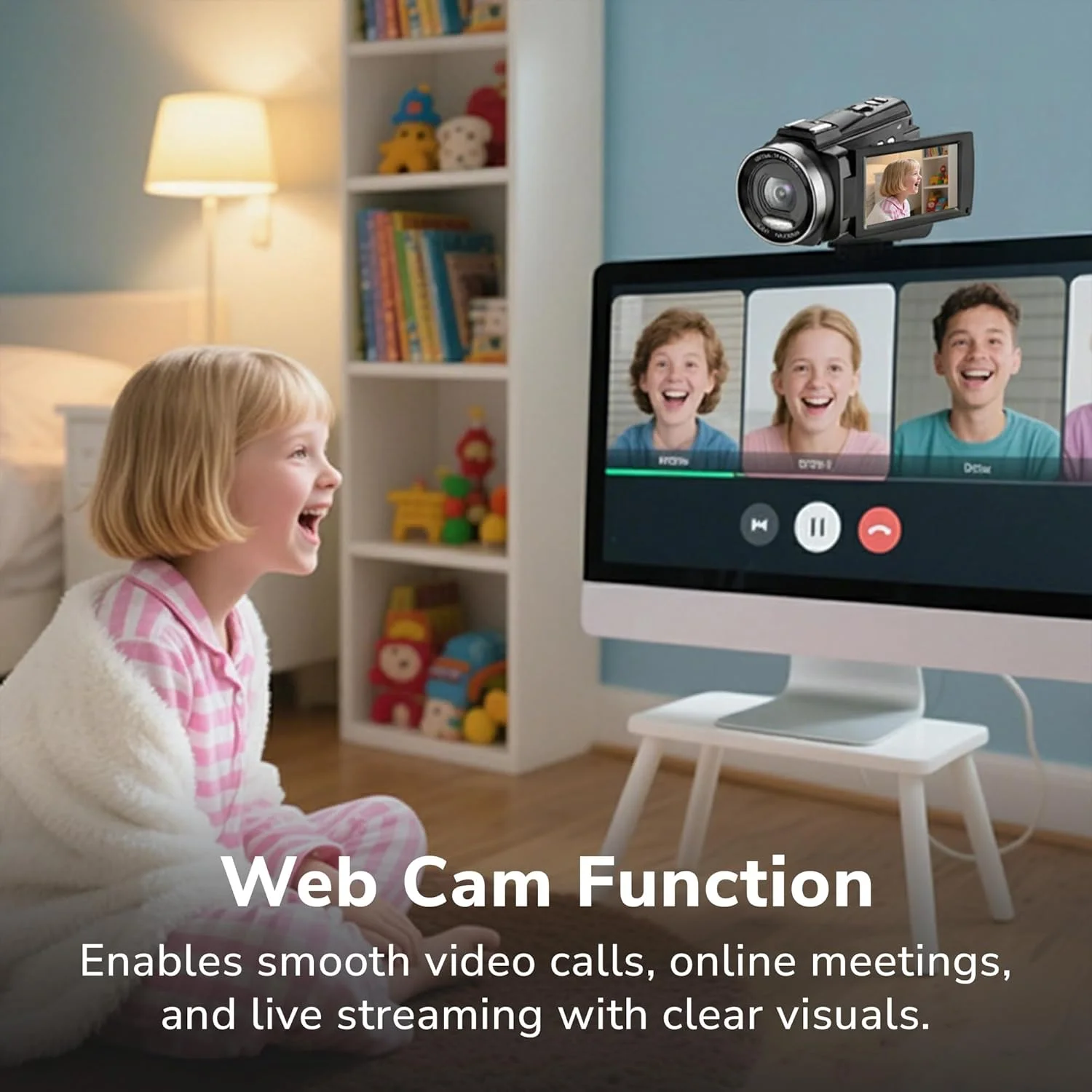 دوربین فیلمبرداری 5K پرومِیج - دوربین فیلمبرداری دیجیتال قابل حمل 48 مگاپیکسلی با زوم اپتیکال 10X، اشتراکگذاری Wi-Fi، ضبط کننده ویدیوی دیجیتال چرخشی با صفحه لمسی 3 اینچی و کارت 64 گیگابایتی دوربین فیلمبرداری 5K پرومِیج - دوربین فیلمبرداری دیجیتال قابل حمل 48 مگاپیکسلی با زوم اپتیکال 10X، اشتراکگذاری Wi-Fi، ضبط کننده ویدیوی دیجیتال چرخشی با صفحه لمسی 3 اینچی و کارت 64 گیگابایتی