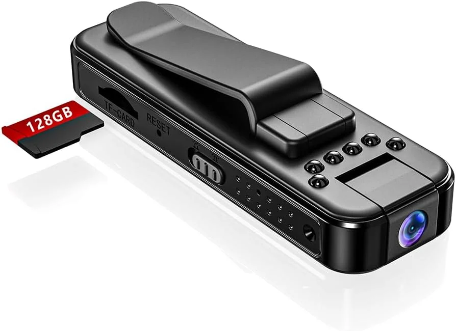 دوربین فیلمبرداری دیجیتال قابل حمل HD 1080P با گیره پشتی، دید در شب مادون قرمز، دوربین فیلمبرداری مینیاتوری تشخیص حرکت، دوربین فیلمبرداری ورزشی در فضای باز DV DVR نظارت تصویری دوربین فیلمبرداری دیجیتال قابل حمل HD 1080P با گیره پشتی، دید در شب مادون قرمز، دوربین فیلمبرداری مینیاتوری تشخیص حرکت، دوربین فیلمبرداری ورزشی در فضای باز DV DVR نظارت تصویری