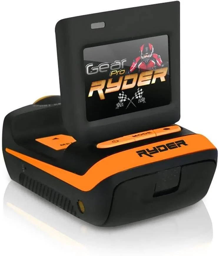 دوربین ورزشی HD رایدر اسپورتس - دوربین فیلمبرداری کوچک 1080P با کیفیت 16 مگاپیکسل، ضد لرزش، صفحه نمایش 1.5 اینچی، USB، کارت SD، HDMI، باتری، قاب ضد آب، کابل USB، ریموت کنترل، پایه فرمان و کلاه ایمنی - GearPro GDV785OR (نارنجی) دوربین ورزشی HD رایدر اسپورتس - دوربین فیلمبرداری کوچک 1080P با کیفیت 16 مگاپیکسل، ضد لرزش، صفحه نمایش 1.5 اینچی، USB، کارت SD، HDMI، باتری، قاب ضد آب، کابل USB، ریموت کنترل، پایه فرمان و کلاه ایمنی - GearPro GDV785OR (نارنجی)