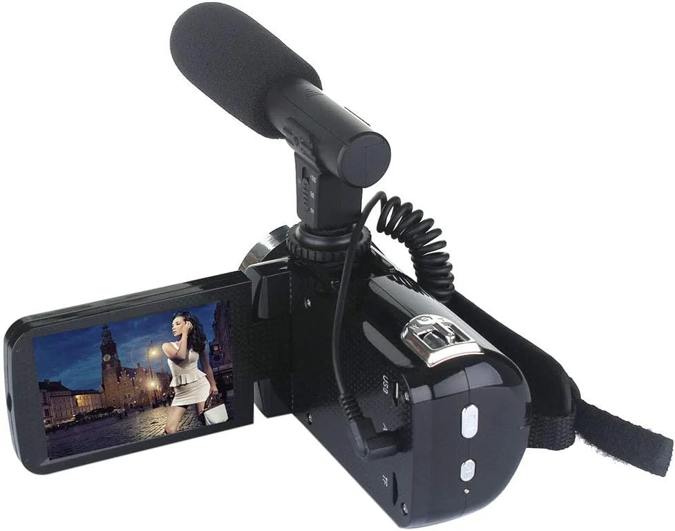 دوربین فیلمبرداری فول اچ دی با میکروفون خارجی دوربین فیلمبرداری فول اچ دی با میکروفون خارجی