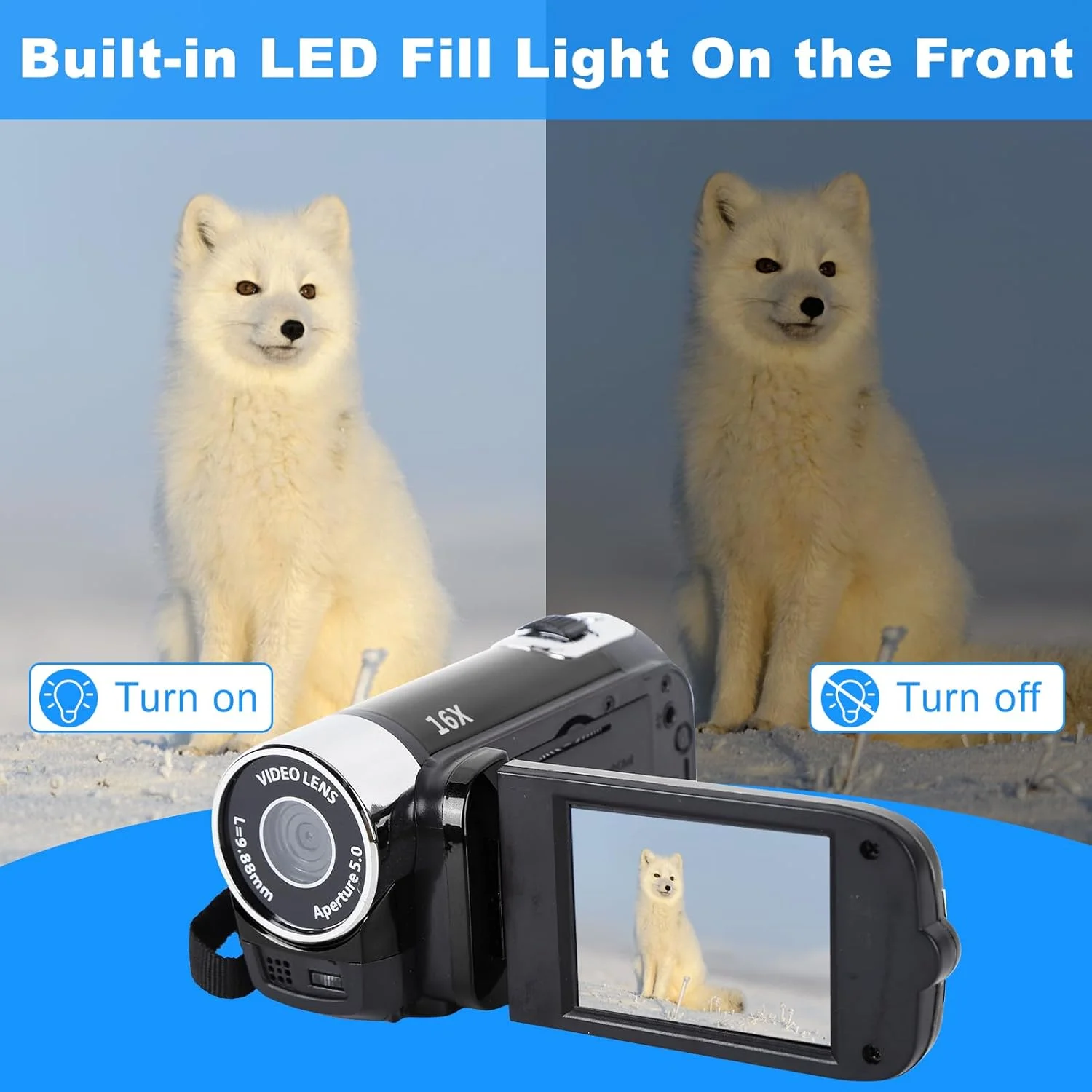 دوربین فیلمبرداری Segrehy Vhs، دوربین فیلمبرداری Mini DV 4K 48MP DV با صفحه نمایش چرخان 2.7 اینچی TFT، زوم دیجیتال 16x، دوربین فیلمبرداری دستی جمع و جور با کابل USB برای خانواده و مسافرت (مشکی)