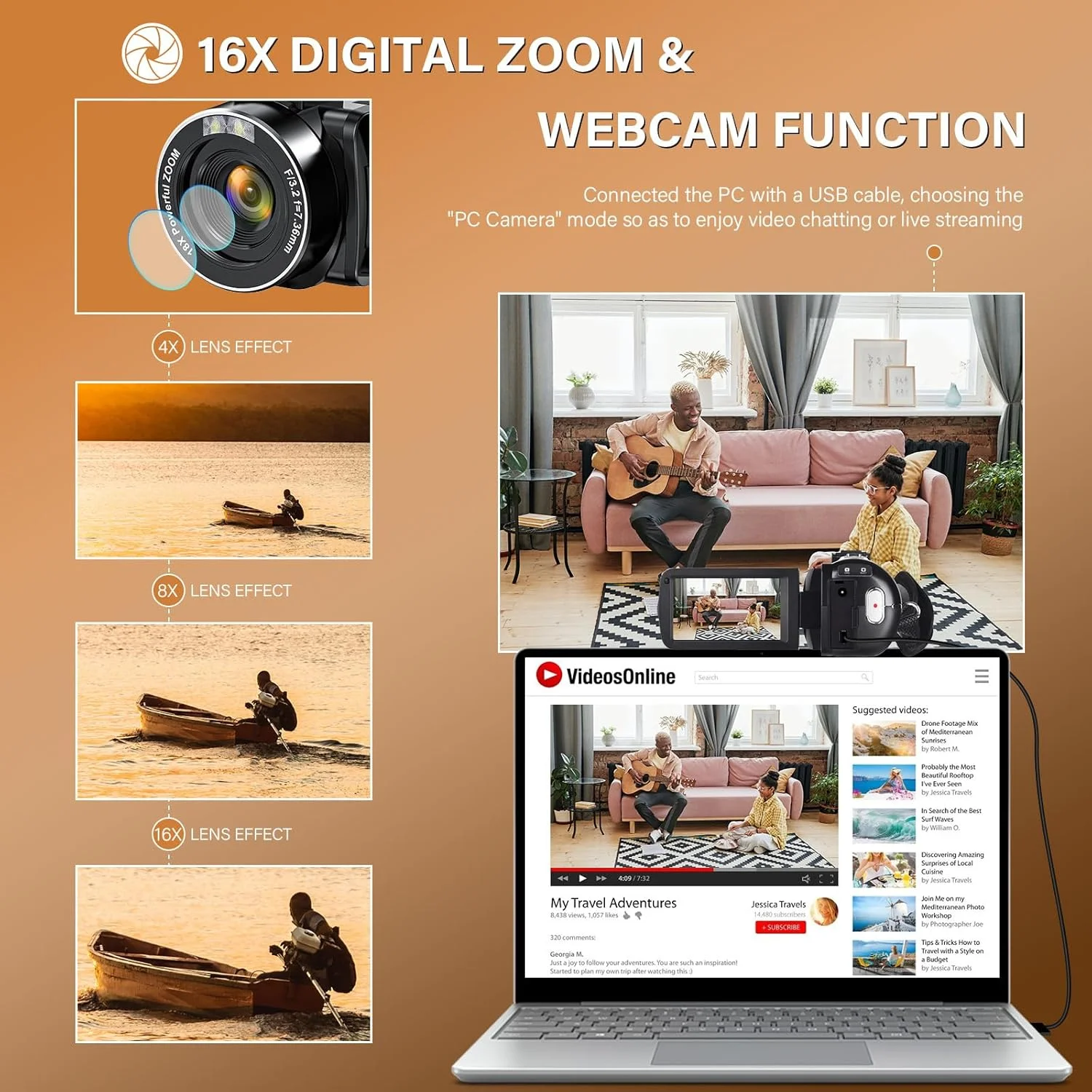 دوربین فیلمبرداری SIRMEUE، کیفیت Full HD 1080P، عکس 48 مگاپیکسل، زوم دیجیتال 16X، صفحه نمایش 3.0 اینچی IPS با کارت 32 گیگابایتی، کنترل از راه دور و باتری دوربین فیلمبرداری SIRMEUE، کیفیت Full HD 1080P، عکس 48 مگاپیکسل، زوم دیجیتال 16X، صفحه نمایش 3.0 اینچی IPS با کارت 32 گیگابایتی، کنترل از راه دور و باتری