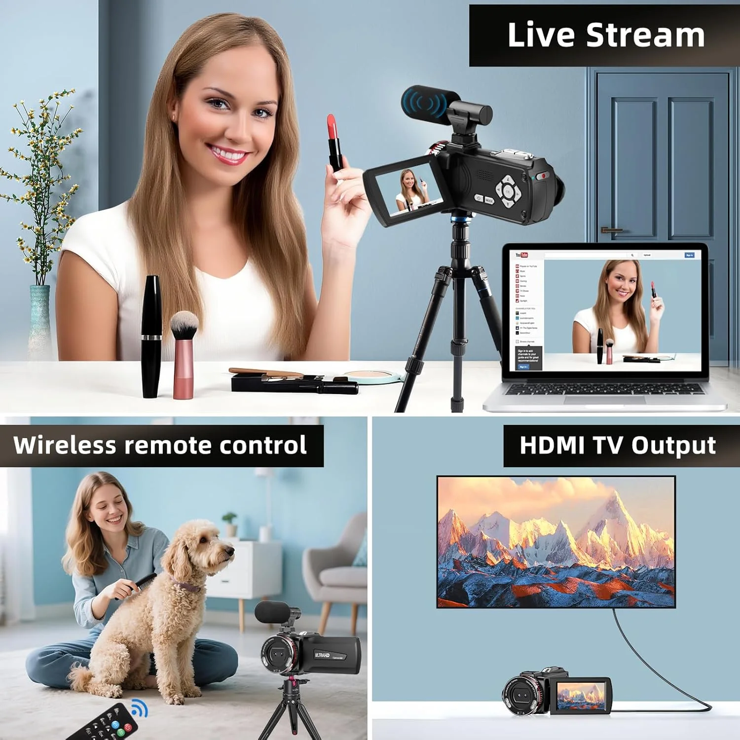 دوربین فیلمبرداری 4K مدل 900Pro دوربین فیلمبرداری 4K مدل 900Pro