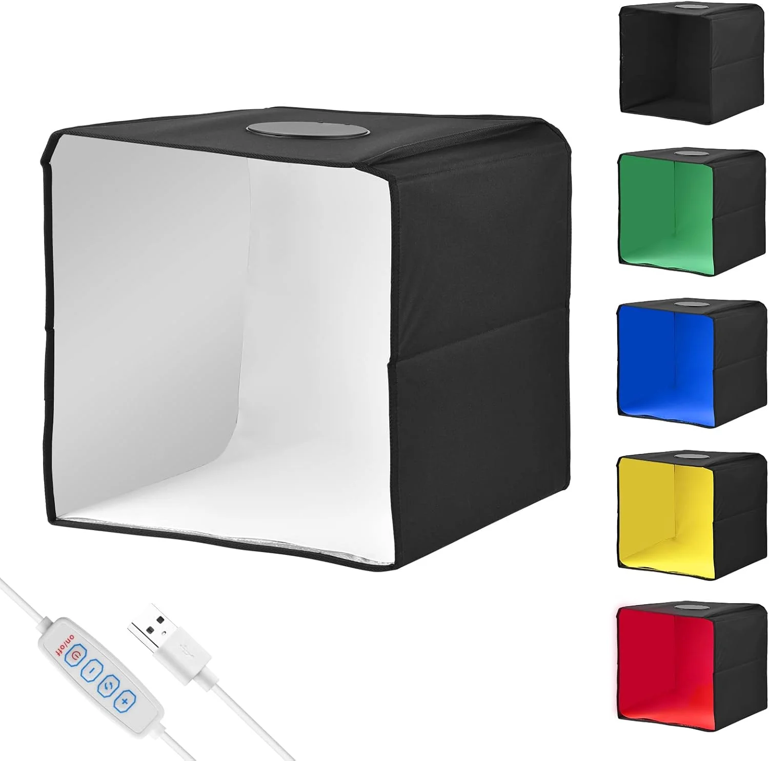 جعبه نور عکاسی کوچک قابل حمل موریلیان 25 در 25 سانتی متر با 6 پس زمینه و منبع تغذیه USB