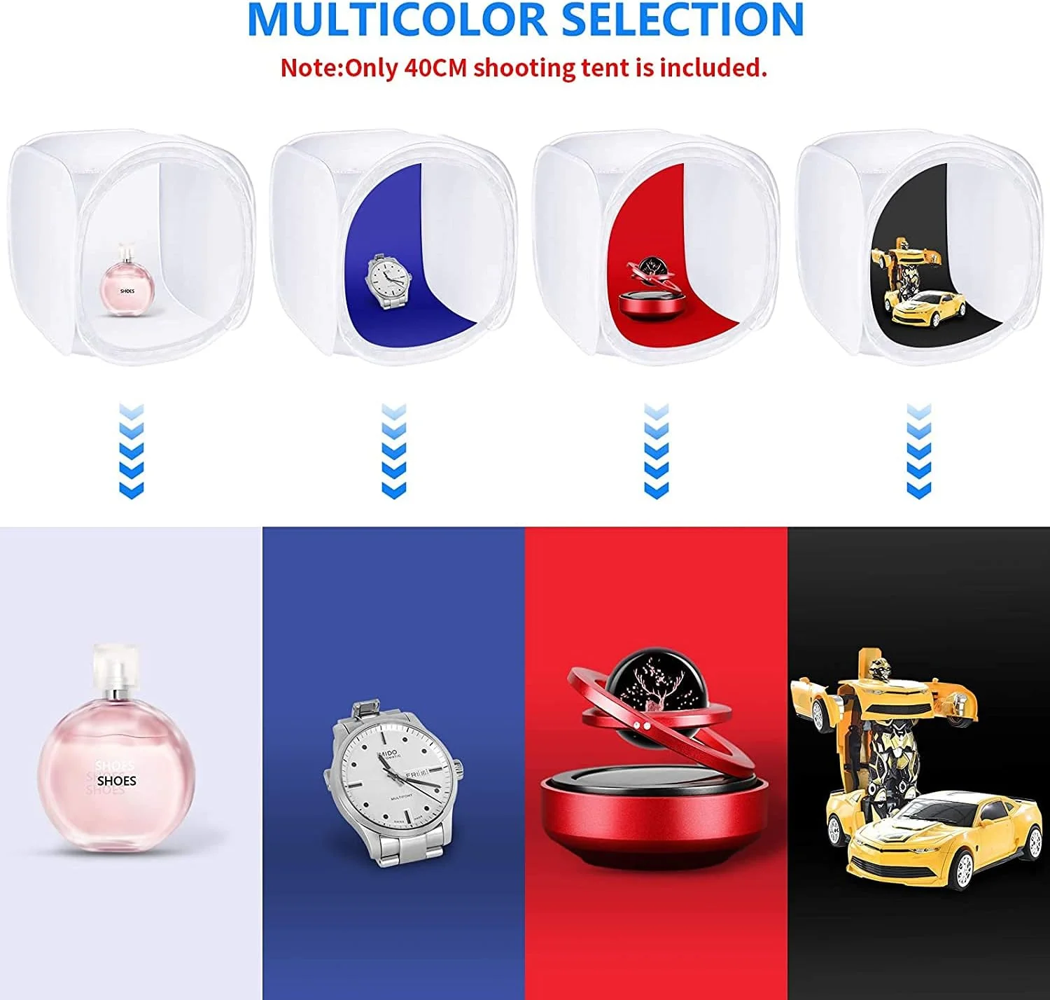 چادر نور عکاسی استودیو eWINNER (سفید، 40x40x40 سانتی متر) چادر نور عکاسی استودیو eWINNER (سفید، 40x40x40 سانتی متر)