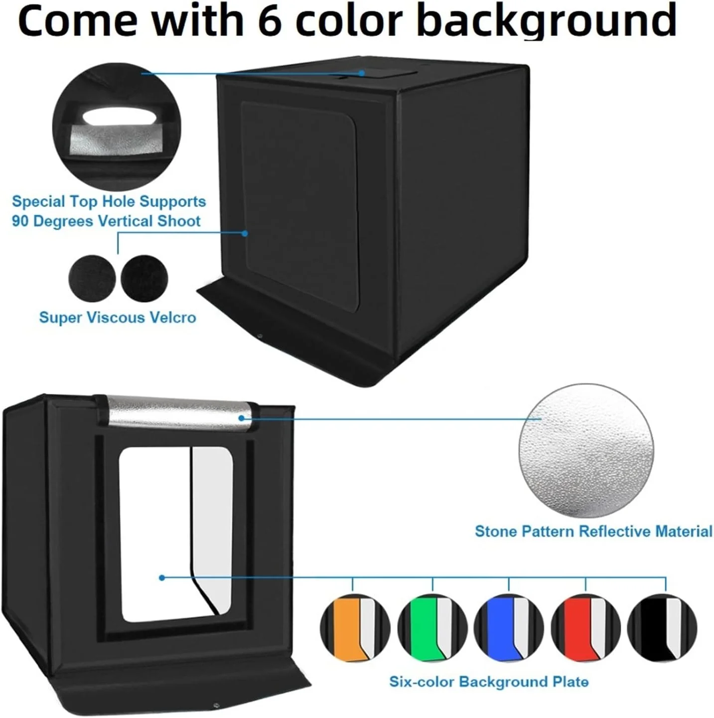 جعبه نور SKEIDO 60 * 60 سانتی متر، استودیوی عکس LED کوچک، جعبه نرم، جعبه های عکاسی، سافت باکس تاشو، کیت جعبه چادر نورپردازی استودیو جعبه نور SKEIDO 60 * 60 سانتی متر، استودیوی عکس LED کوچک، جعبه نرم، جعبه های عکاسی، سافت باکس تاشو، کیت جعبه چادر نورپردازی استودیو