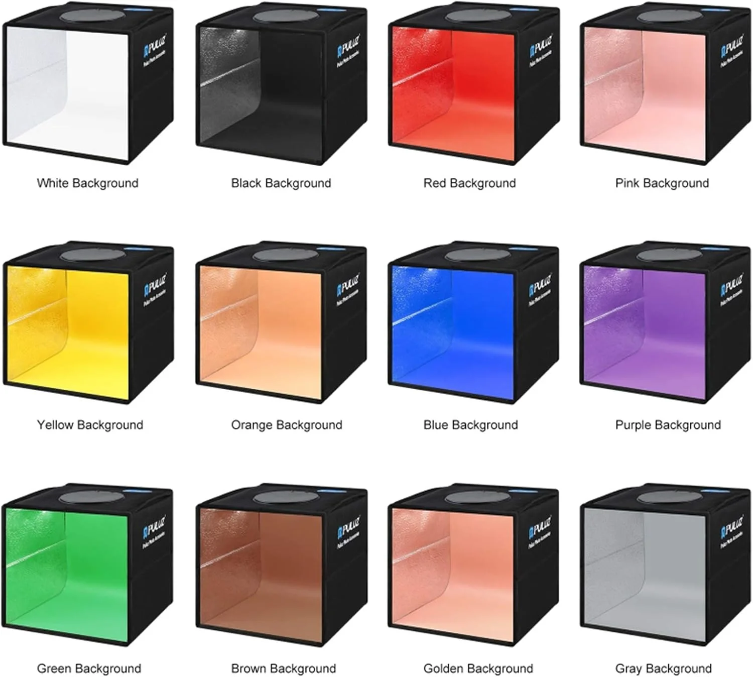 جعبه نور نرم تاشو قابل حمل موریلیان به همراه 12 پس زمینه رنگی