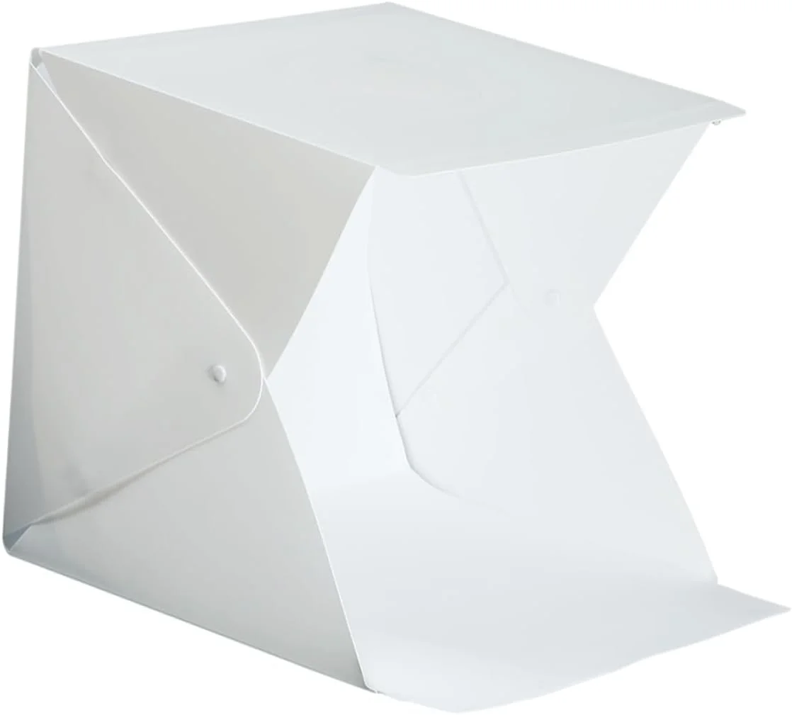 جعبه استودیوی عکاسی قابل حمل برای مبتدیان 20 سانتی متر چادر نور LED با 6 پس زمینه رنگی