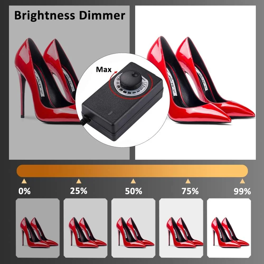 جعبه استودیوی عکس قابل حمل DUCLUS 60 سانتی متری با نور قابل تنظیم، چادر عکاسی با 80 عدد مهره LED SMD با نور سفید، نور گرم و 6 پس زمینه رنگی جعبه استودیوی عکس قابل حمل DUCLUS 60 سانتی متری با نور قابل تنظیم، چادر عکاسی با 80 عدد مهره LED SMD با نور سفید، نور گرم و 6 پس زمینه رنگی