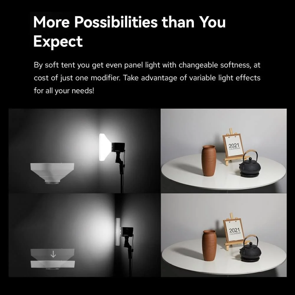 چادر نور نرم ANEY مدل ML-CS1625 به همراه 3 آداپتور برای نورپردازی عکاسی، فلاش استودیویی، عکاسی پرتره و پخش زنده چادر نور نرم ANEY مدل ML-CS1625 به همراه 3 آداپتور برای نورپردازی عکاسی، فلاش استودیویی، عکاسی پرتره و پخش زنده