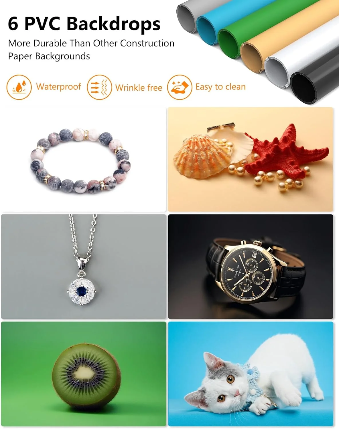 جعبه نور عکاسی DUCLUS 20" x 20", کیت چادر نور استودیوی عکس قابل حمل بزرگ، غرفه عکس حرفه ای با نورهای LED 216 و 6 پس زمینه برای عکاسی از جواهرات و مواد غذایی جعبه نور عکاسی DUCLUS 20" x 20", کیت چادر نور استودیوی عکس قابل حمل بزرگ، غرفه عکس حرفه ای با نورهای LED 216 و 6 پس زمینه برای عکاسی از جواهرات و مواد غذایی