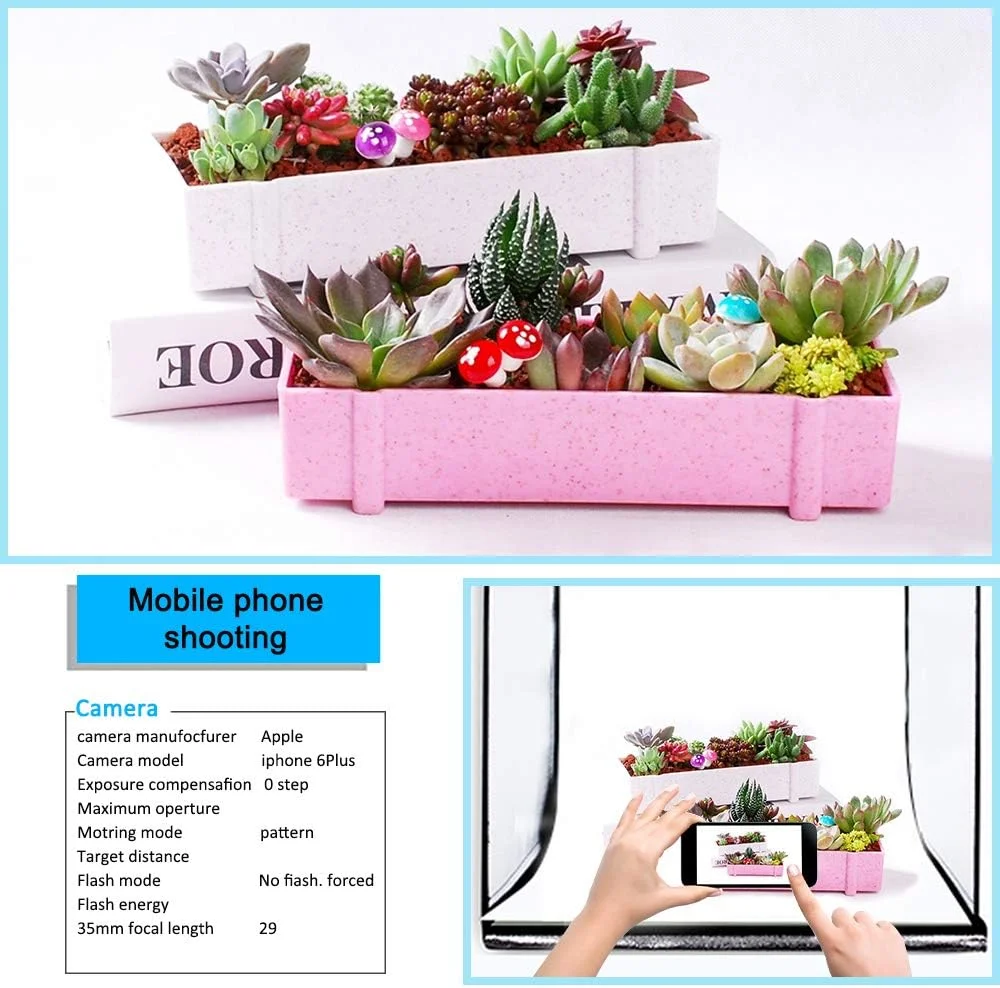 جعبه استودیوی عکس قابل حمل DUCLUS 60 سانتی متری با نور قابل تنظیم، چادر عکاسی با 80 عدد مهره LED SMD با نور سفید، نور گرم و 6 پس زمینه رنگی جعبه استودیوی عکس قابل حمل DUCLUS 60 سانتی متری با نور قابل تنظیم، چادر عکاسی با 80 عدد مهره LED SMD با نور سفید، نور گرم و 6 پس زمینه رنگی