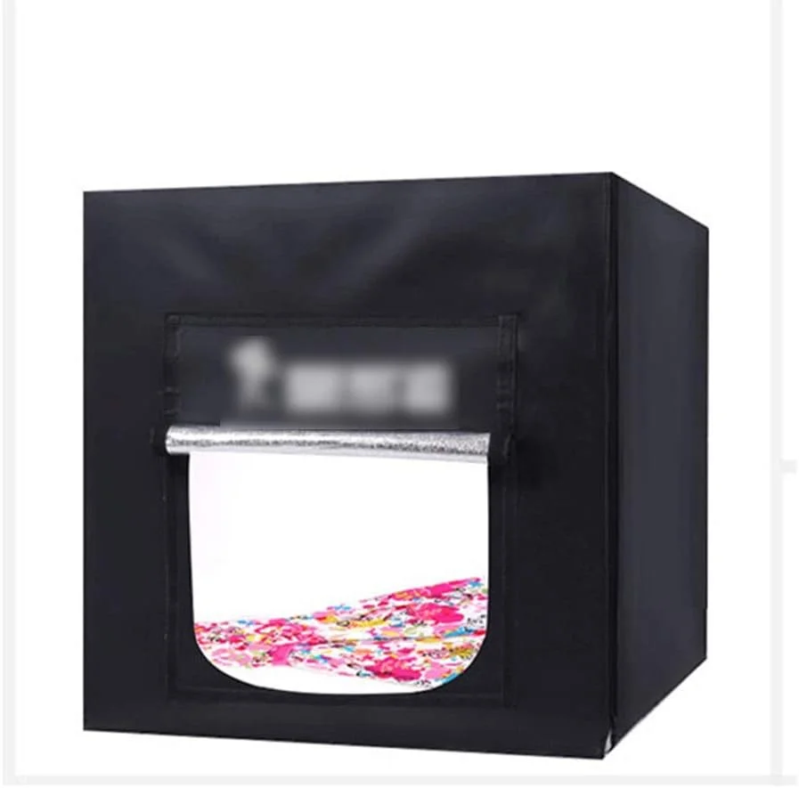 جعبه استودیویی عکس QSTF، چادر عکاسی دیمر دار 80x80 سانتی متر، کیت مکعب عکاسی با 126 مهره LED