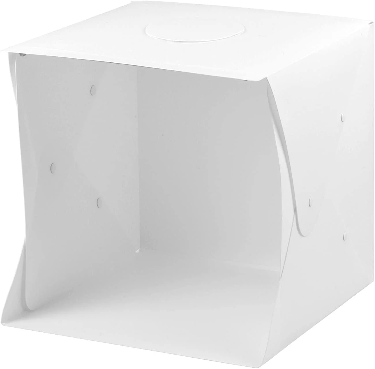 چادر نورپردازی فاوونو، 40 * 40 * 40 سانتی متر، قابل حمل و تاشو، جعبه عکس چادر نور LED سافت باکس لایت باکس با منبع تغذیه USB و 6 پس زمینه رنگی (قرمز/سبز/آبی/زرد/سفید/مشکی)