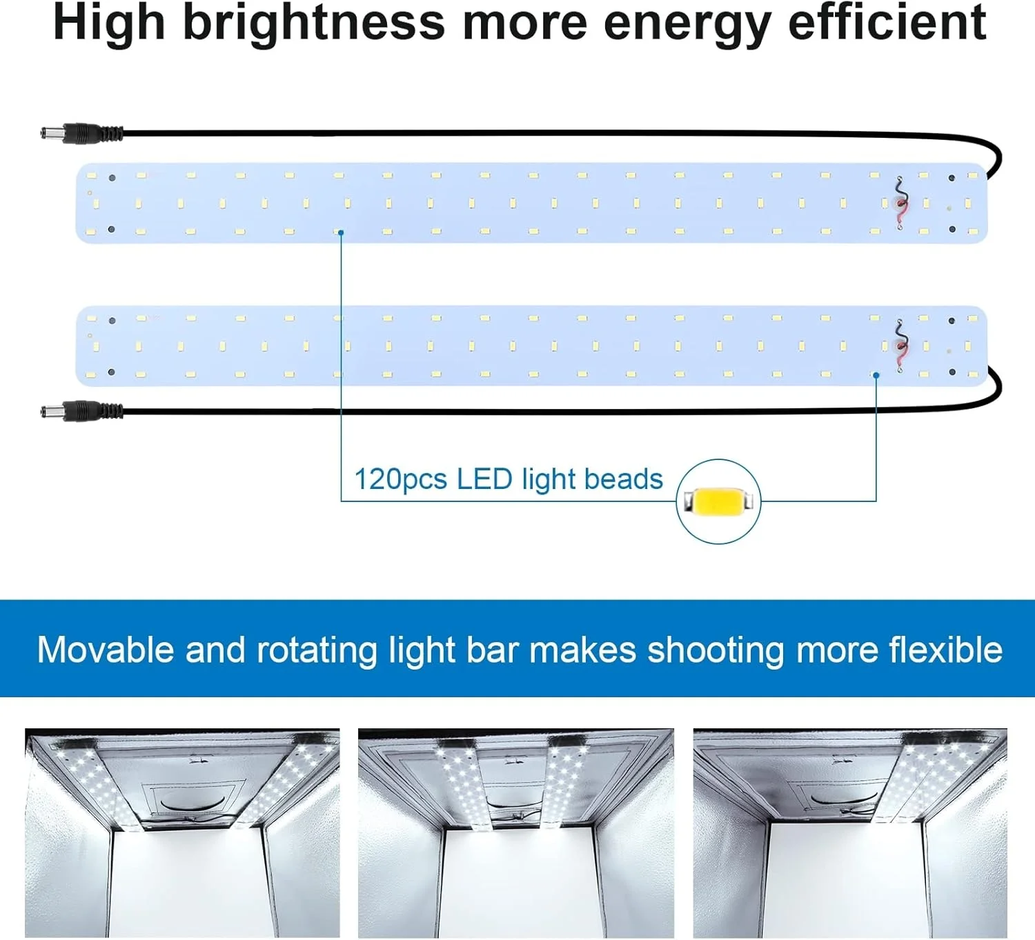 چادر نور تاشو LED مدل PU5060 با ابعاد 60 * 60 * 60 سانتی متر، جعبه نور استودیویی رومیزی 60 وات سافت باکس 120 عدد مهره LED با دمای 5500K و قابلیت تنظیم نور به همراه 6 پس زمینه رنگی برای عکاسی از محصولات کوچک چادر نور تاشو LED مدل PU5060 با ابعاد 60 * 60 * 60 سانتی متر، جعبه نور استودیویی رومیزی 60 وات سافت باکس 120 عدد مهره LED با دمای 5500K و قابلیت تنظیم نور به همراه 6 پس زمینه رنگی برای عکاسی از محصولات کوچک