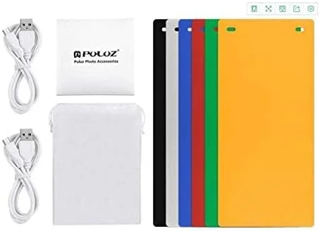 جعبه استودیوی عکسبرداری تاشو و قابل حمل Puluz با 2 پنل LED و 6 پس زمینه رنگی (24x23x22 سانتی متر) جعبه استودیوی عکسبرداری تاشو و قابل حمل Puluz با 2 پنل LED و 6 پس زمینه رنگی (24x23x22 سانتی متر)