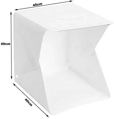 جعبه نور تاشو استودیوی عکسبرداری قابل حمل با نوار نور ال ای دی