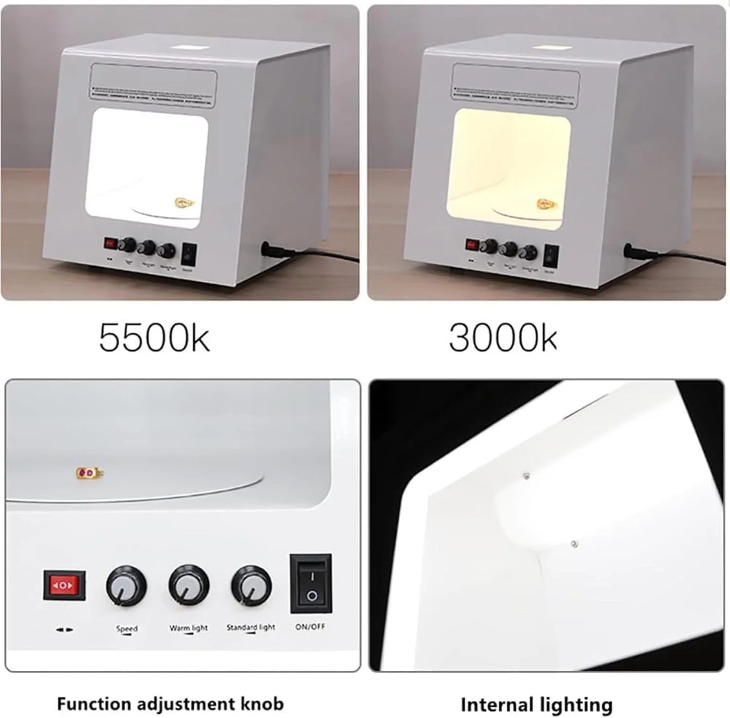 جعبه نور استودیویی عکاسی، سافت باکس چادر عکاسی جواهرات با قابلیت تنظیم نور، صفحه گردان هوشمند عکاسی 20/30 سانتی متر، برای عکاسی جواهرات، فیلمبرداری و اسکن سه بعدی 30 سانتی متر جعبه نور استودیویی عکاسی، سافت باکس چادر عکاسی جواهرات با قابلیت تنظیم نور، صفحه گردان هوشمند عکاسی 20/30 سانتی متر، برای عکاسی جواهرات، فیلمبرداری و اسکن سه بعدی 30 سانتی متر