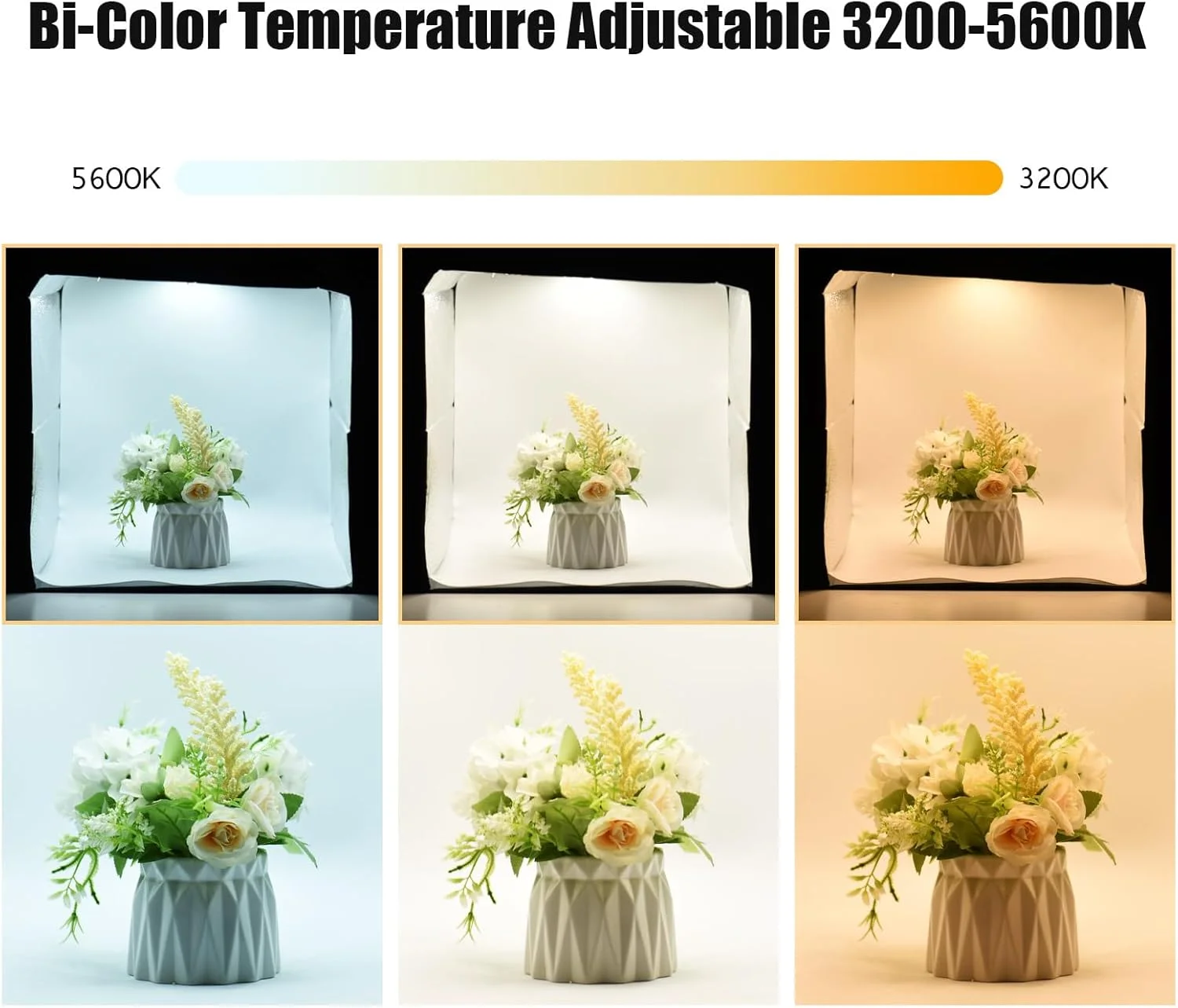 لایت باکس عکاسی کوچک قابل حمل Labymos 25 X 25 سانتی متر با 6 پس زمینه و منبع تغذیه USB لایت باکس عکاسی کوچک قابل حمل Labymos 25 X 25 سانتی متر با 6 پس زمینه و منبع تغذیه USB