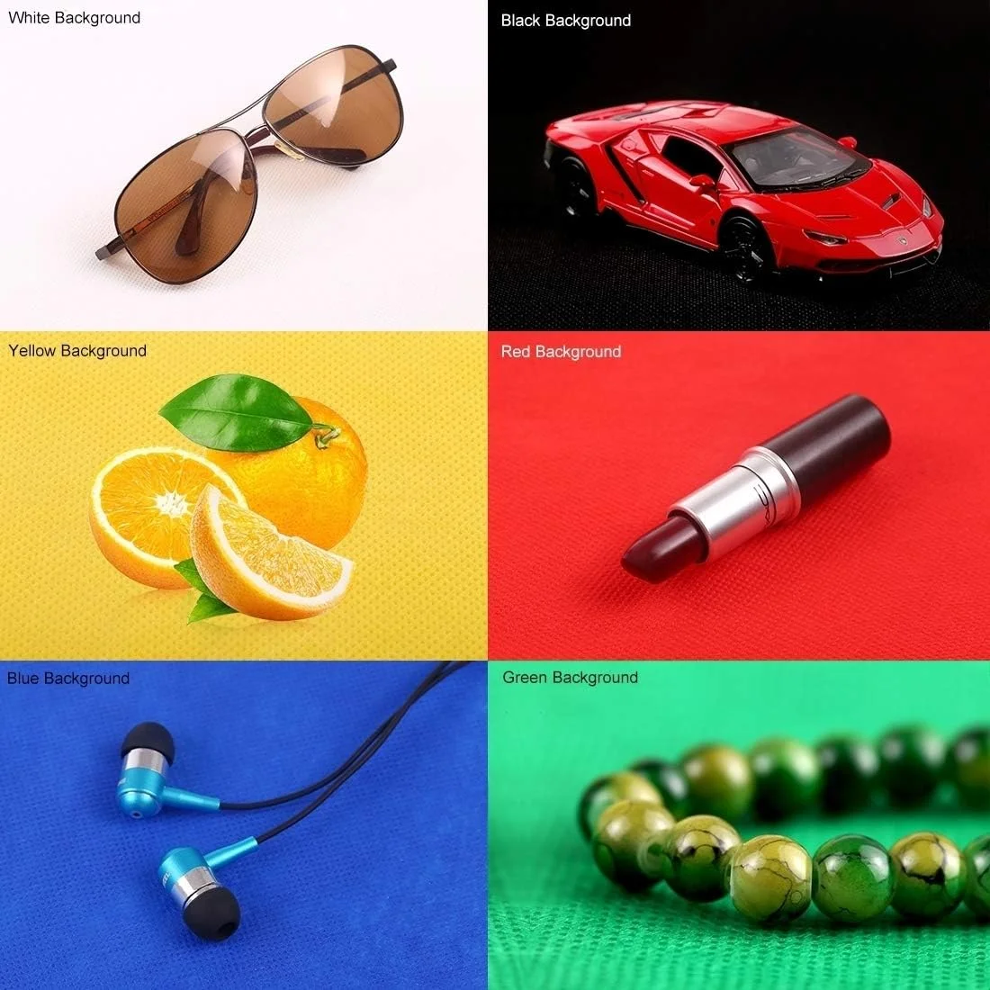 جعبه نور قابل حمل NALACAL برای عکس، جعبه نور 10 اینچی تاشو با 2 میله نور، استودیوی عکس کوچک قابل حمل با 40 عدد چراغ LED و 6 نوع پس زمینه رنگی برای اشیاء کوچک