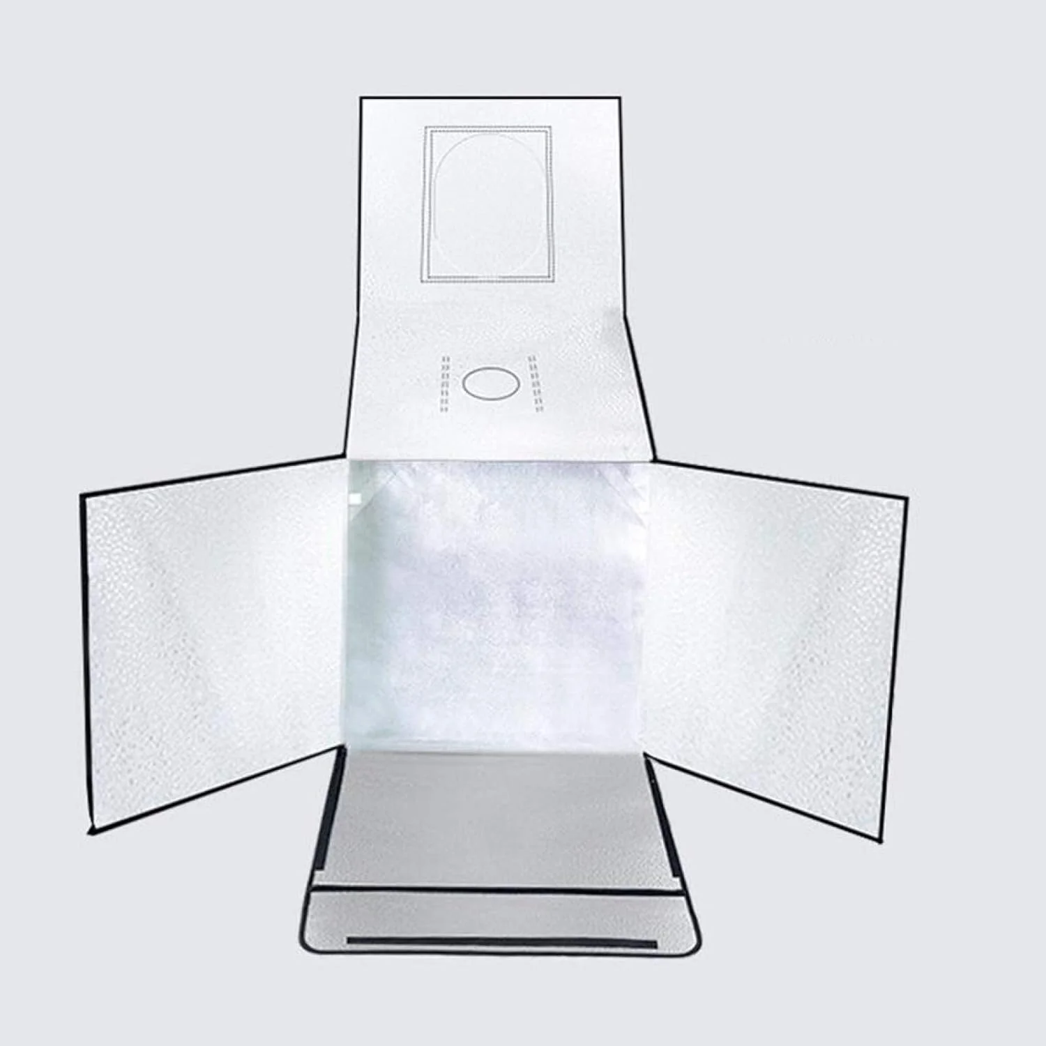 جعبه نور استودیوی عکس قابل حمل 60x60x60 سانتی متر، چادر نور LED 5500K مینی 60 وات، کیت چادر استودیوی عکاسی با 3 پس زمینه قابل جابجایی (مشکی، نارنجی، سفید)، مشکی جعبه نور استودیوی عکس قابل حمل 60x60x60 سانتی متر، چادر نور LED 5500K مینی 60 وات، کیت چادر استودیوی عکاسی با 3 پس زمینه قابل جابجایی (مشکی، نارنجی، سفید)، مشکی