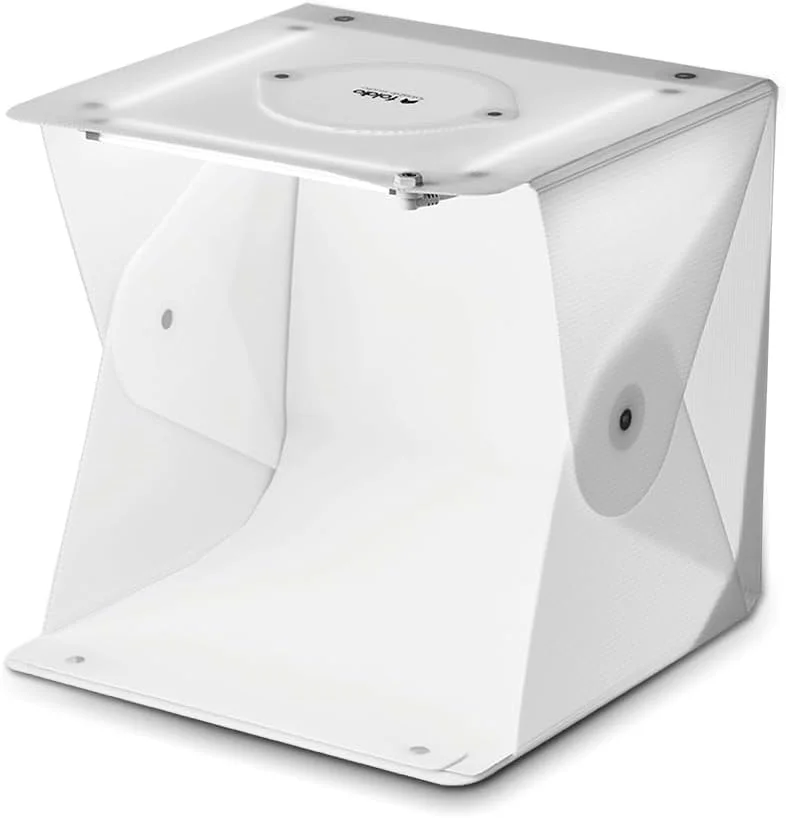 چادر نور فولدیو 2 پلاس (مناسب عکاسی از محصولات / 40x40 سانتی متر / استودیوی قابل حمل، تراشه های LED دیمر دار، CRI 97+، دارای پس زمینه)