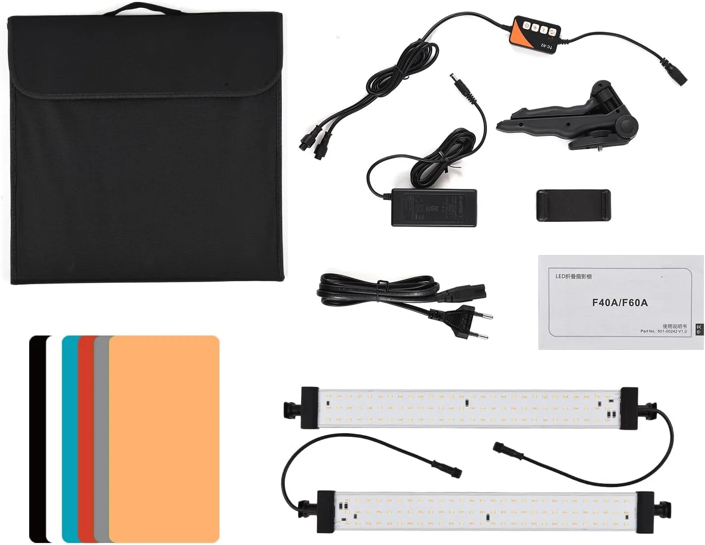 جعبه نور تاشو LED برای استودیو عکس رومیزی Pepisky، سافت باکس 60 * 60 * 60 سانتی متر، 3200K-5500K با قابلیت تنظیم نور، 252 عدد لامپ LED، 3 حالت نور با 6 پس زمینه رنگی، پارچه نرم و پایه نگهدارنده جعبه نور تاشو LED برای استودیو عکس رومیزی Pepisky، سافت باکس 60 * 60 * 60 سانتی متر، 3200K-5500K با قابلیت تنظیم نور، 252 عدد لامپ LED، 3 حالت نور با 6 پس زمینه رنگی، پارچه نرم و پایه نگهدارنده