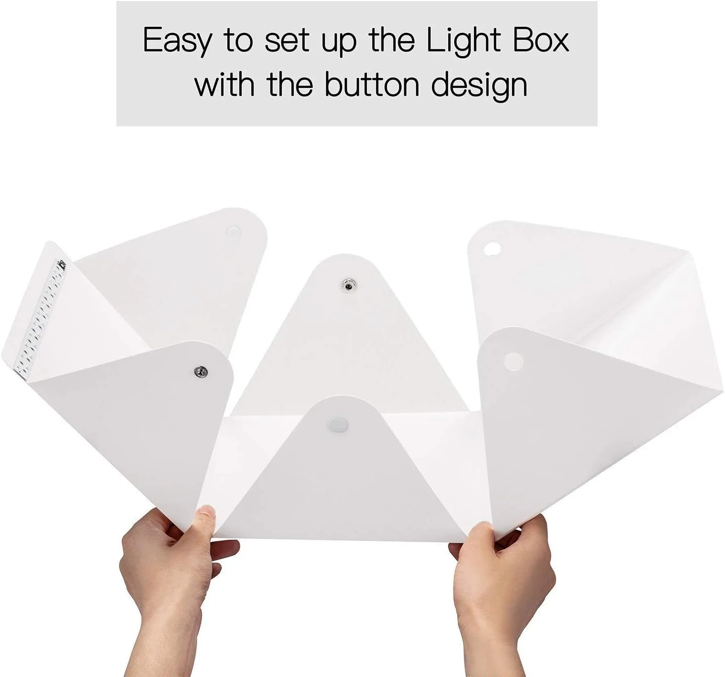 جعبه نور استودیویی کوچک 16 اینچی، کیت جعبه نور قابل حمل استودیویی عکاسی تاشو با نور LED، کیت چادر عکاسی، دارای نور داخلی و کابل USB جعبه نور استودیویی کوچک 16 اینچی، کیت جعبه نور قابل حمل استودیویی عکاسی تاشو با نور LED، کیت چادر عکاسی، دارای نور داخلی و کابل USB