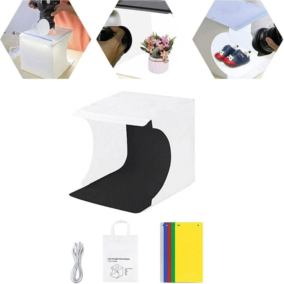 جعبه نور عکاسی، استودیوی عکس قابل حمل، جعبه چادر نور کوچک قابل حمل، کیت پس زمینه عکاسی جعبه نور عکاسی، استودیوی عکس قابل حمل، جعبه چادر نور کوچک قابل حمل، کیت پس زمینه عکاسی