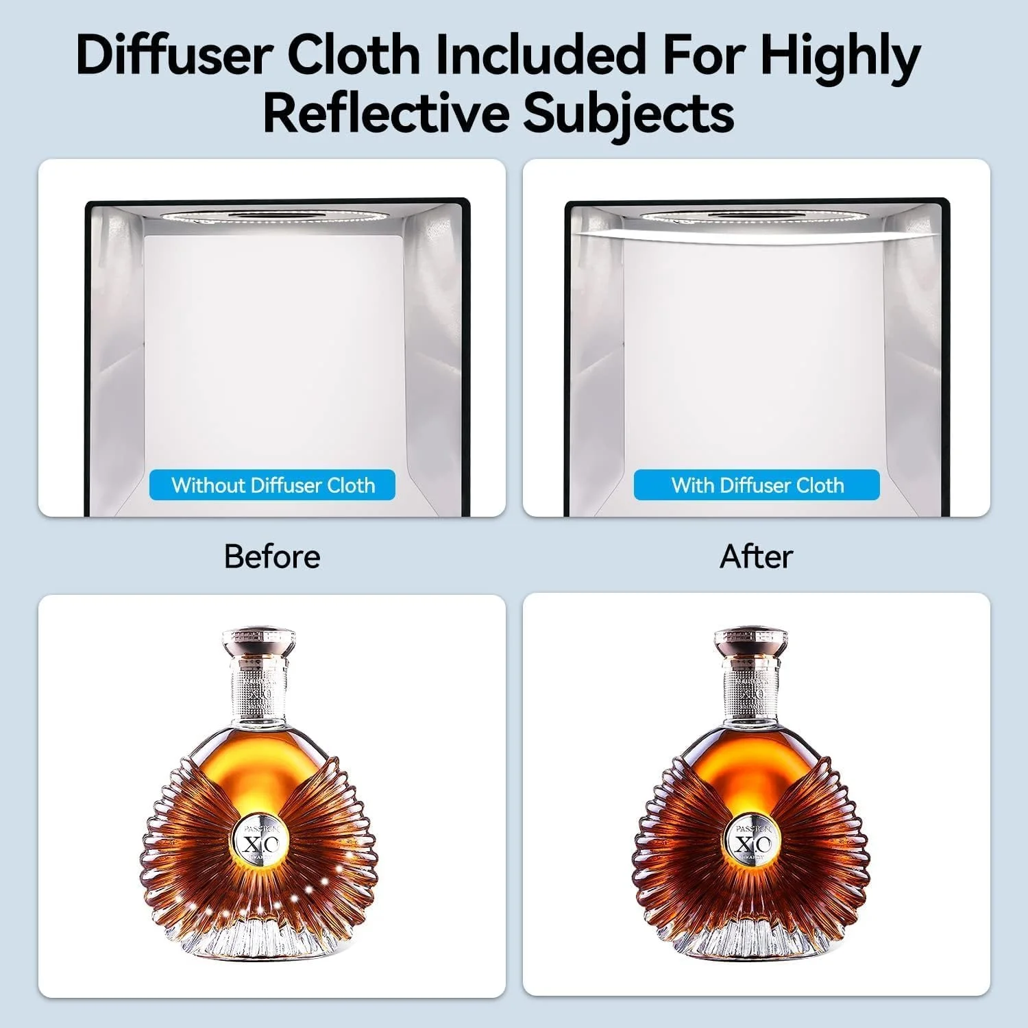 جعبه نور عکاسی 40x40 سانتی متر با نور دو رنگ و قابلیت تنظیم، کیت چادر استودیویی با 3 پس زمینه PVC رنگی، جعبه نور تاشو با 140 LED، نورپردازی 3000-5600K جعبه نور عکاسی 40x40 سانتی متر با نور دو رنگ و قابلیت تنظیم، کیت چادر استودیویی با 3 پس زمینه PVC رنگی، جعبه نور تاشو با 140 LED، نورپردازی 3000-5600K