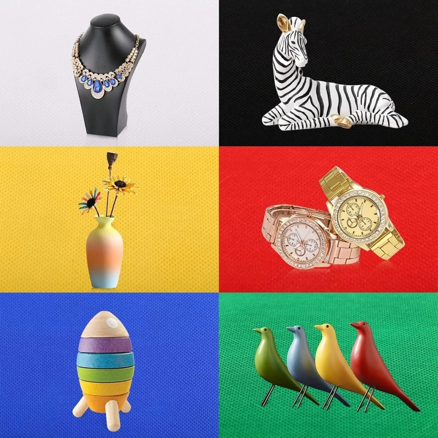 جعبه نور تاشو قابل حمل 12 اینچی با چراغ های LED سفید و گرم قابل تنظیم، 6 پس زمینه رنگی، چادر عکاسی کوچک قابل حمل برای عکاسی از محصولات و اشیاء کوچک